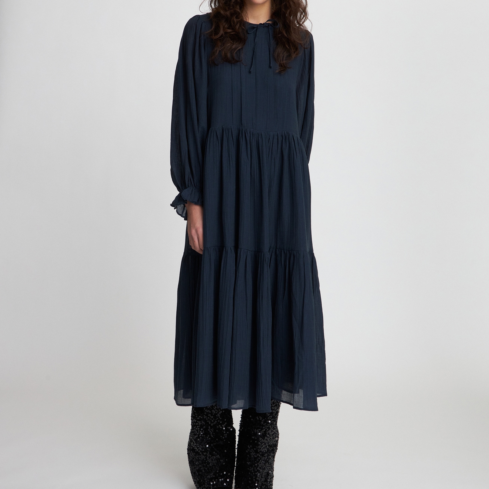 Stella Nova Crispy Woven Midi Dress