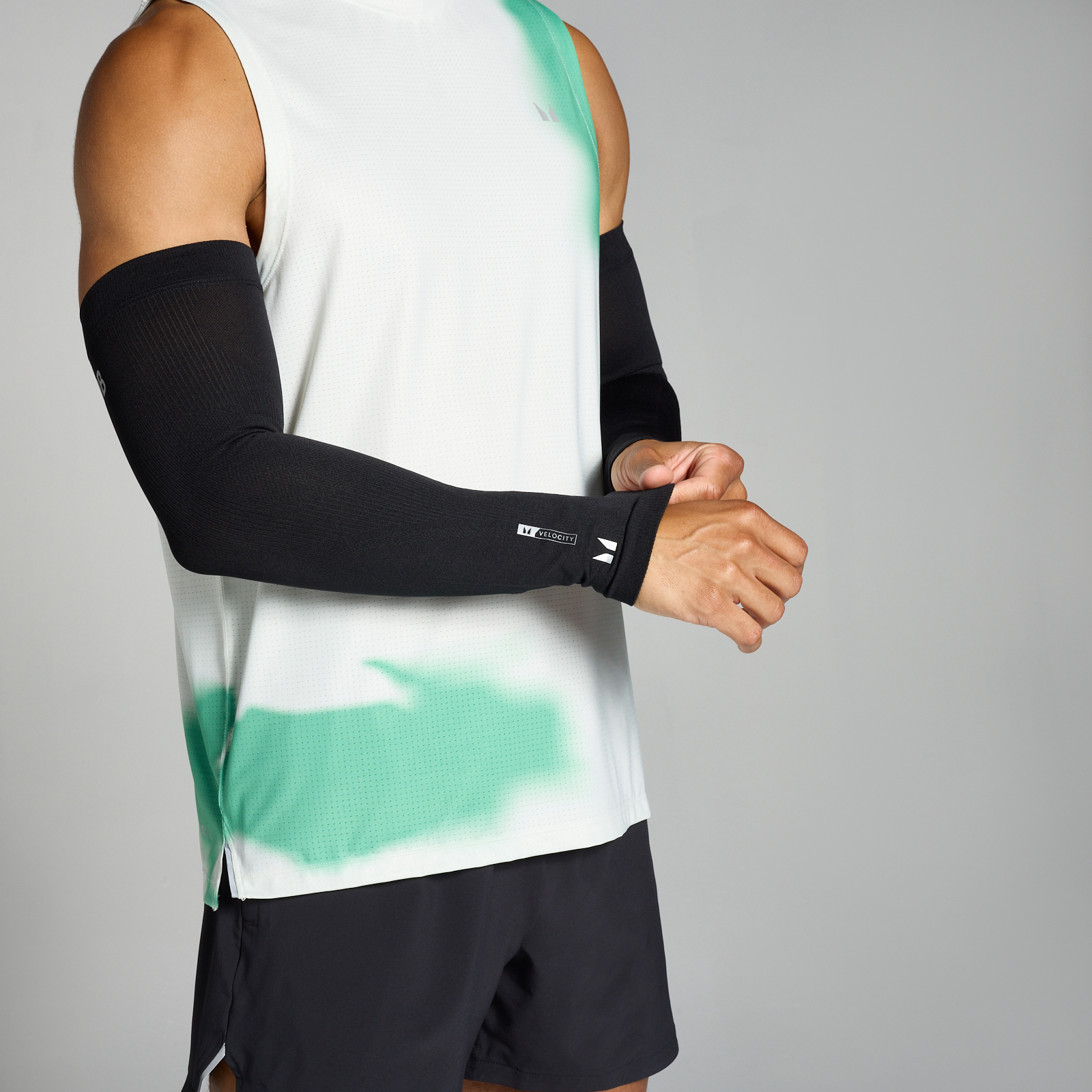 MP reflecterend armstuk - Zwart - L/XL