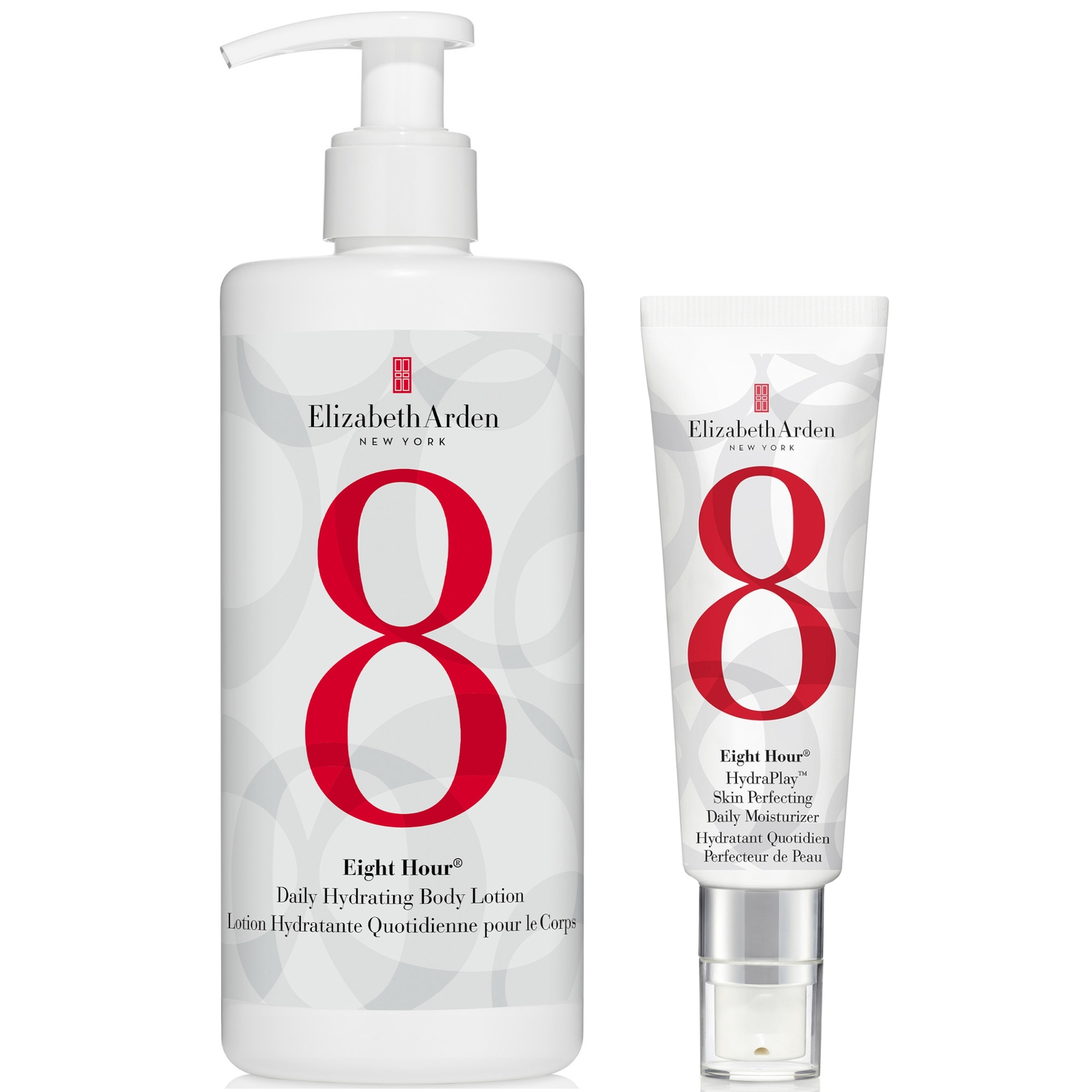 Elizabeth Arden Eight Hour Hydraplay Moisturizer 45ml And Hydrating Body Lotion 380ml