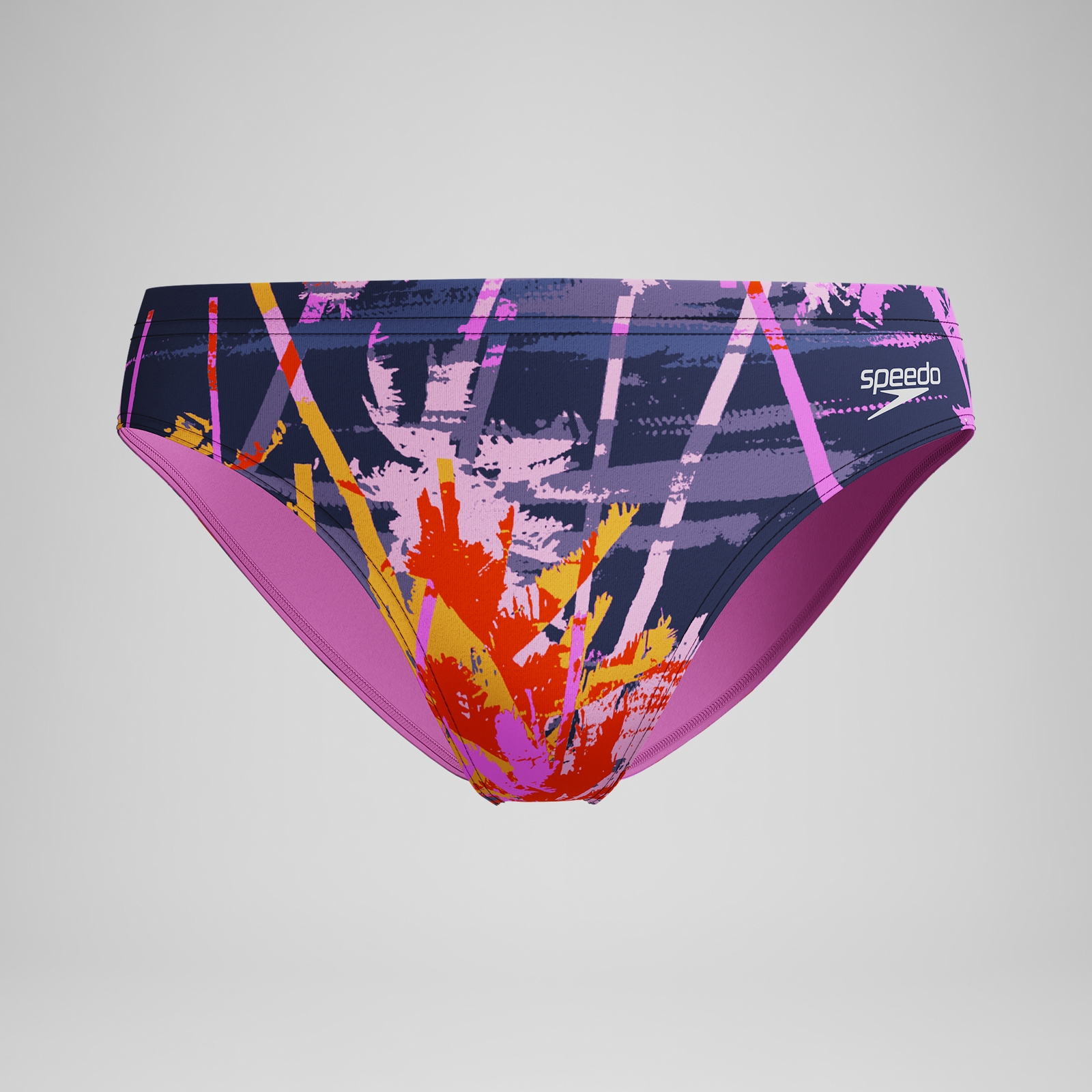 Boys' Club Training 6.5cm Printed Brief Black/Pink
