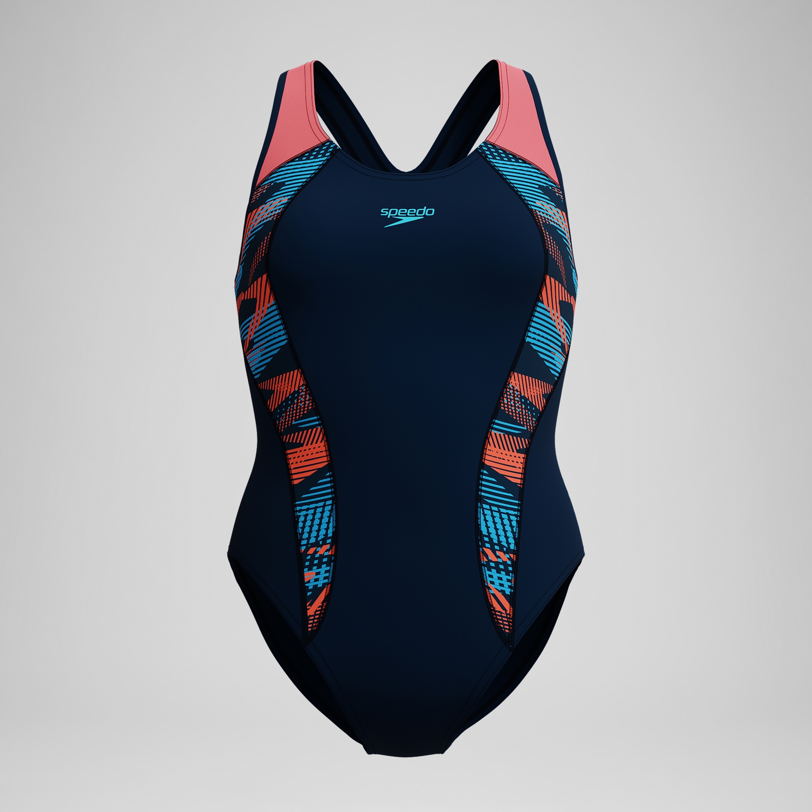 Women's Placement Swimsuit Navy/Coral