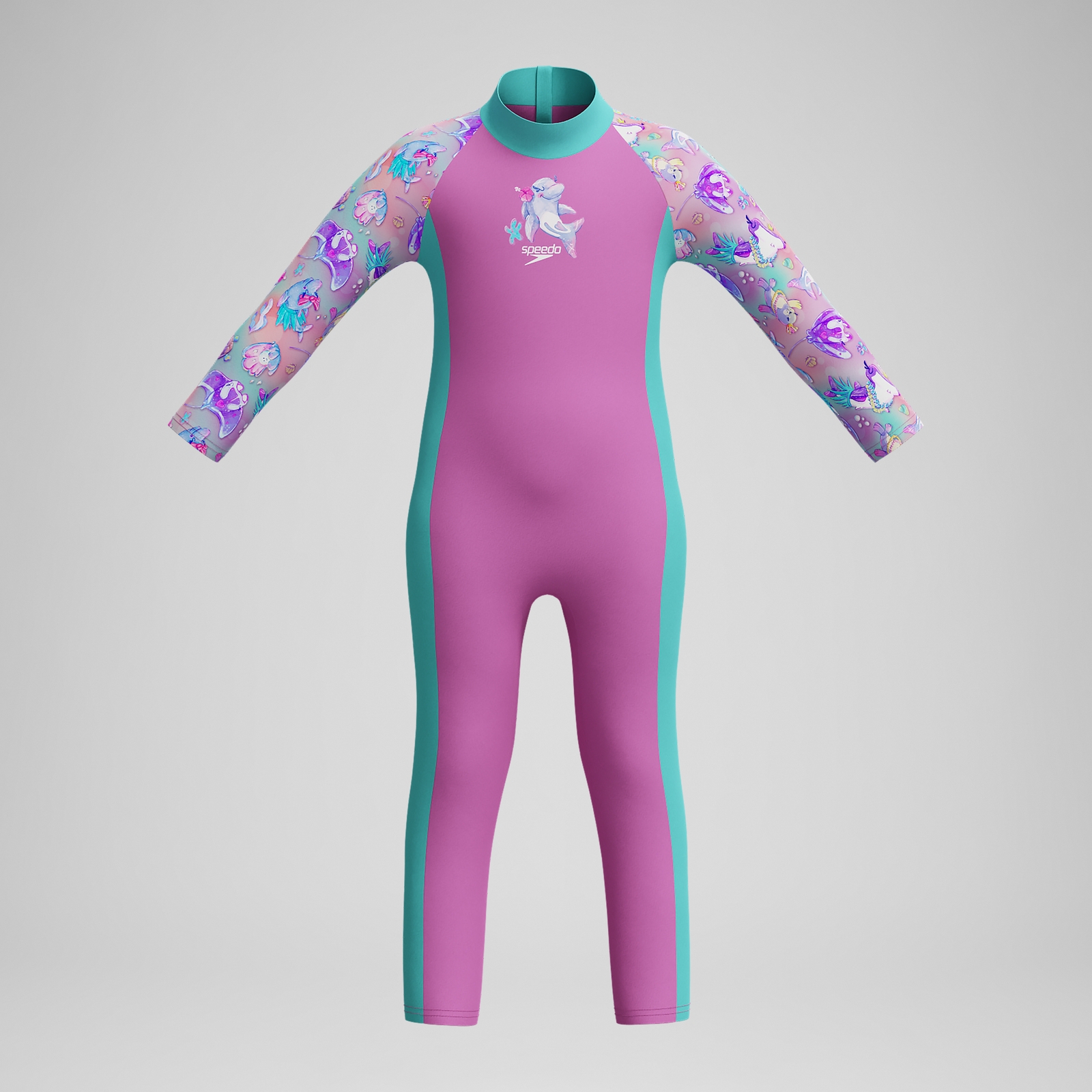Infant Girls' Learn to Swim All-in-one Sun Suit Pink