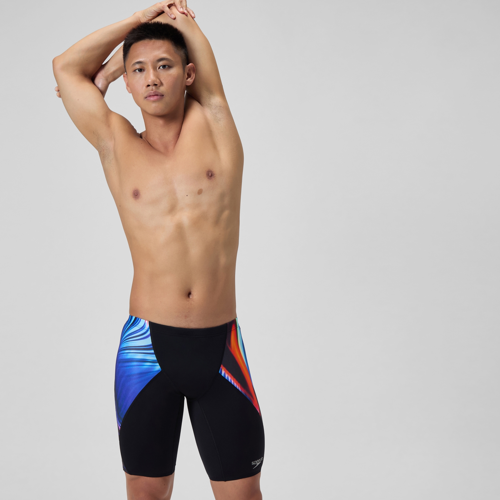 Men's Club Training Printed V-Cut Jammer Navy/Red