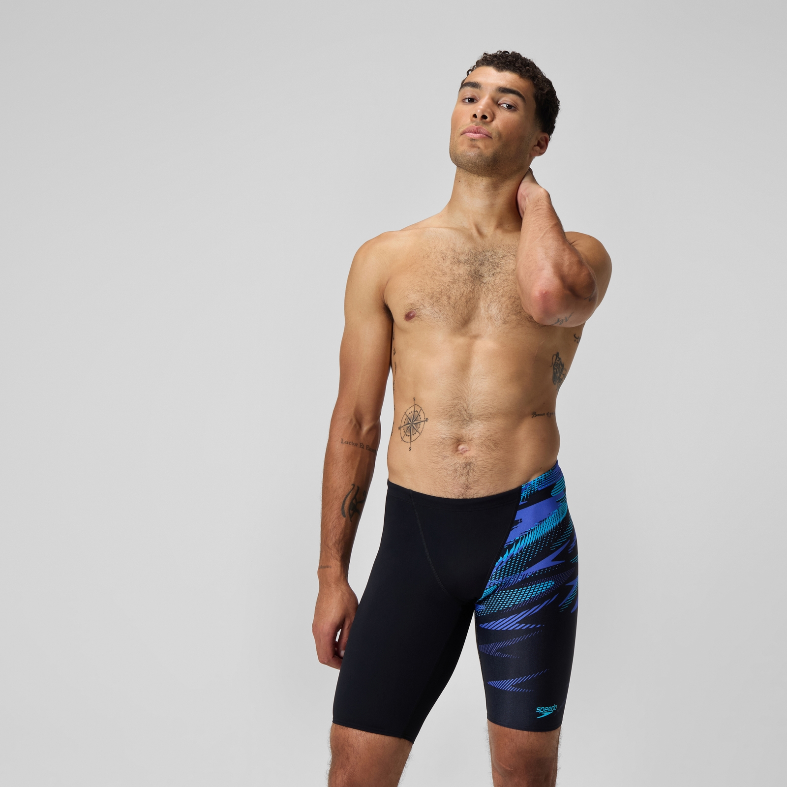 Men's HyperBoom V-Cut Jammer Black/Blue