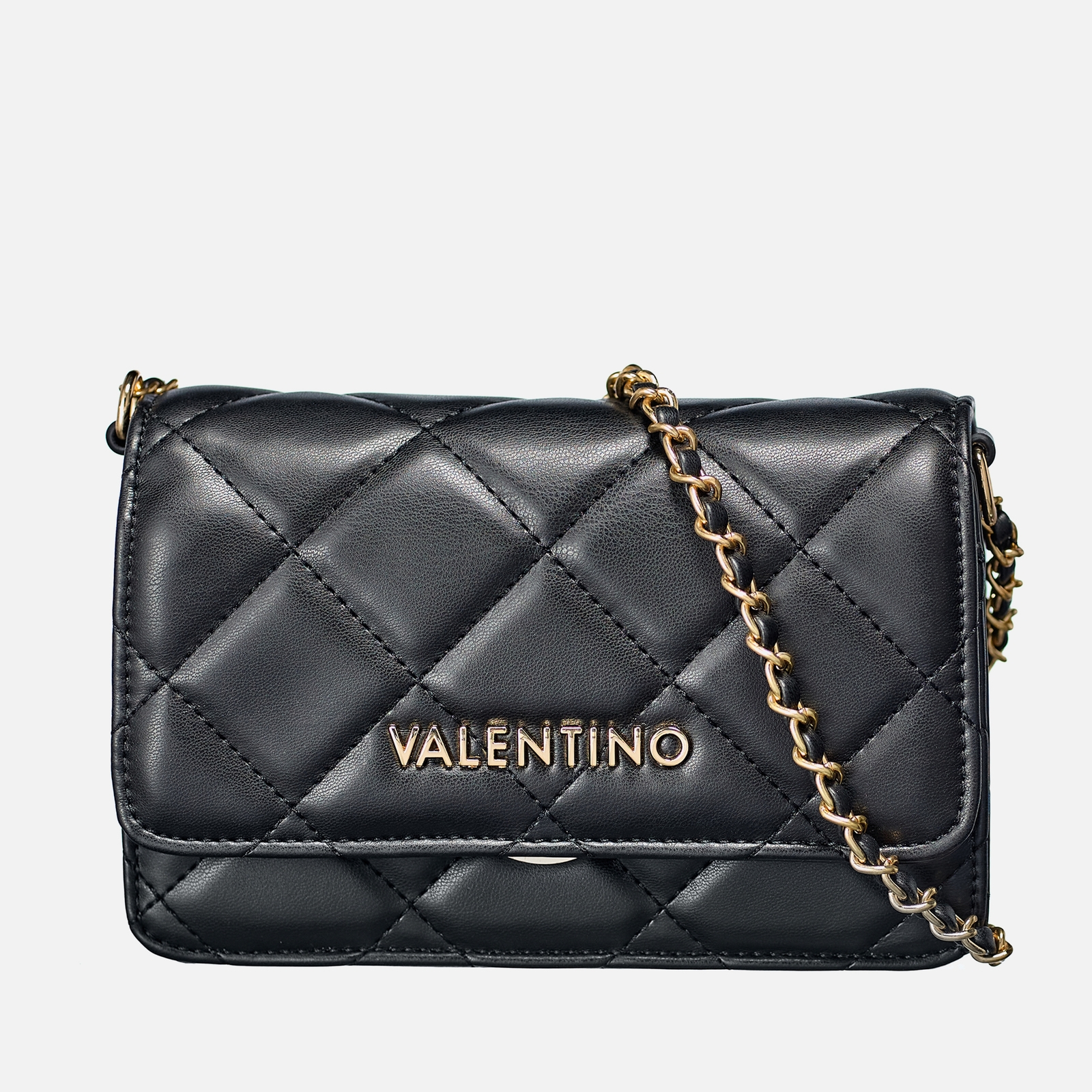 Valentino Ocarina Quilted Faux Leather Flap Bag