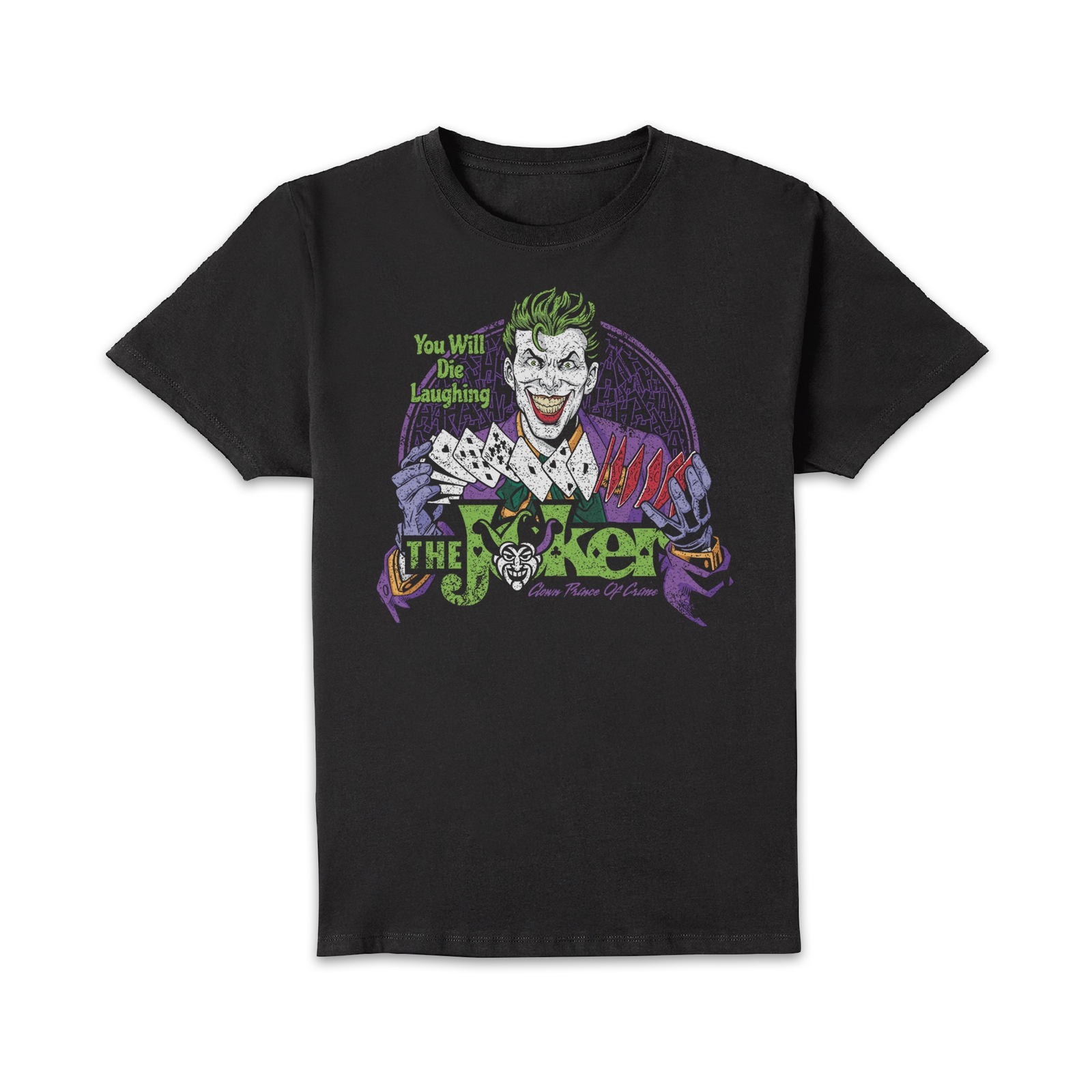 Joker Die Laughing Unisex T-Shirt - Black - 4XL - Black