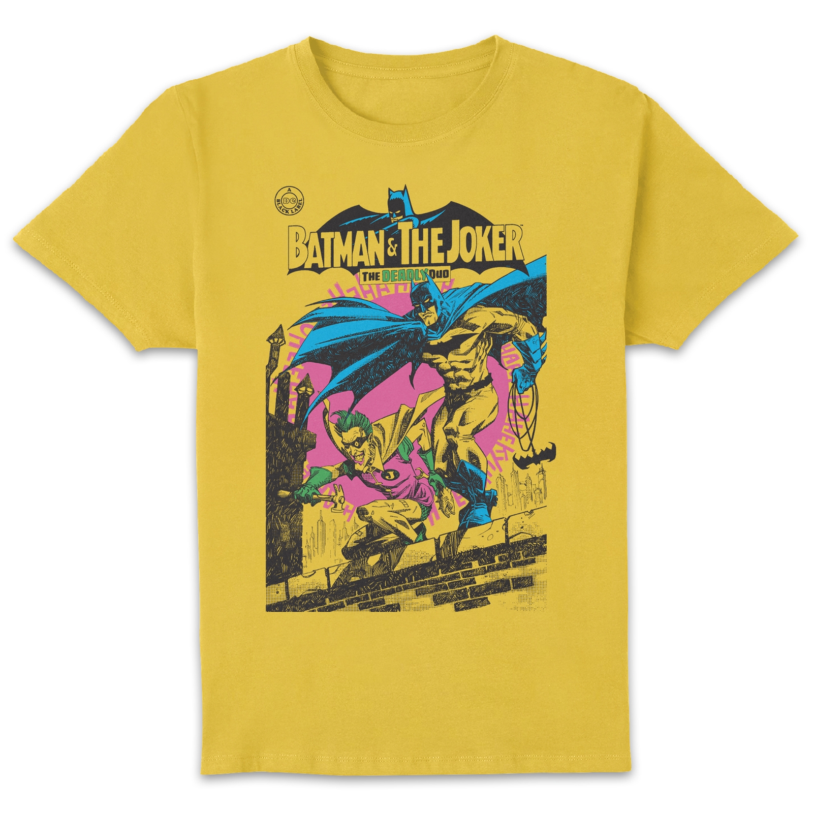 Joker Deadly Duo Unisex T-Shirt - Yellow - XL - Yellow