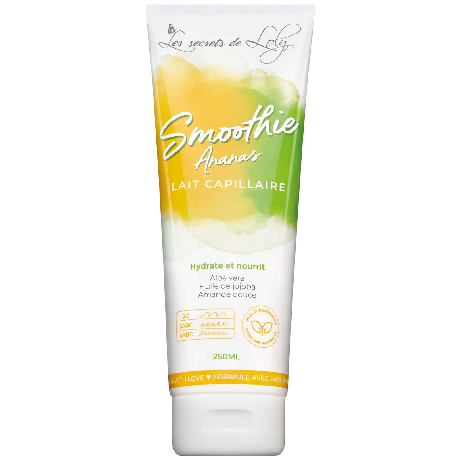Image of Les Secrets de Loly Smoothie Ananas Latte per Capelli Senza Risciacquo 250 ml051