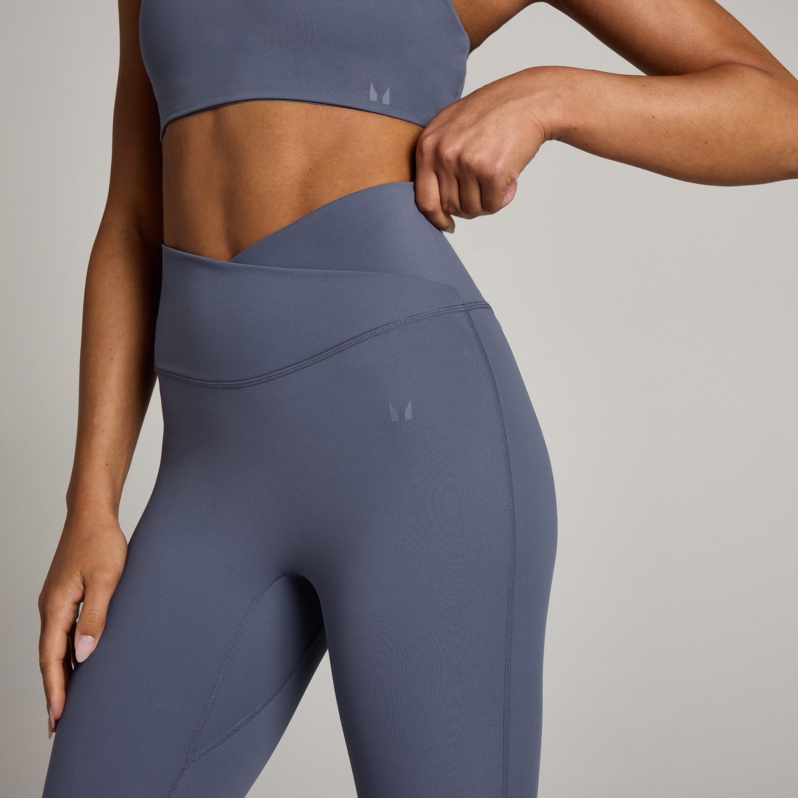 Thumbnail - MP Damen Tempo Leggings – Dunkles Graublau - XS