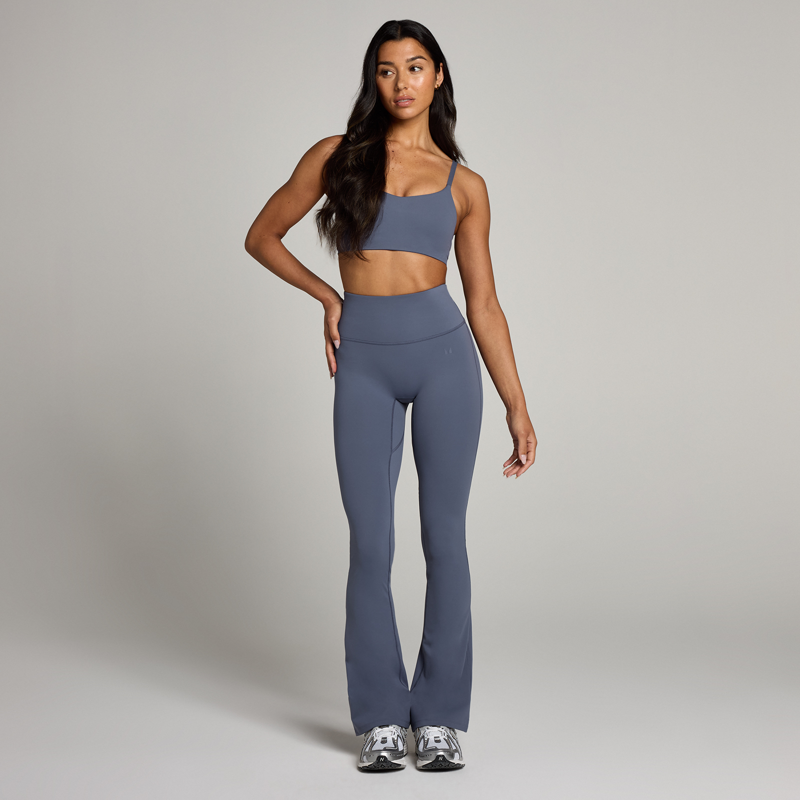 5059883465012 - Damen Tempo Schlag-Leggings – Dunkles Graublau - M