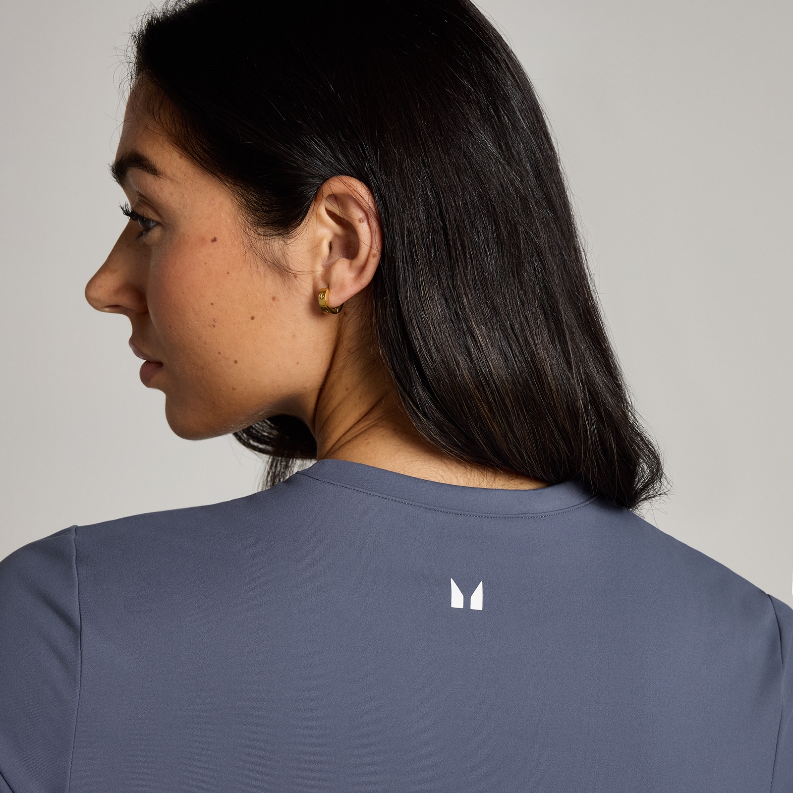 Thumbnail - MP Damen Tempo Body Fit Kurzarm-T-Shirt – Dunkles Graublau - XXL