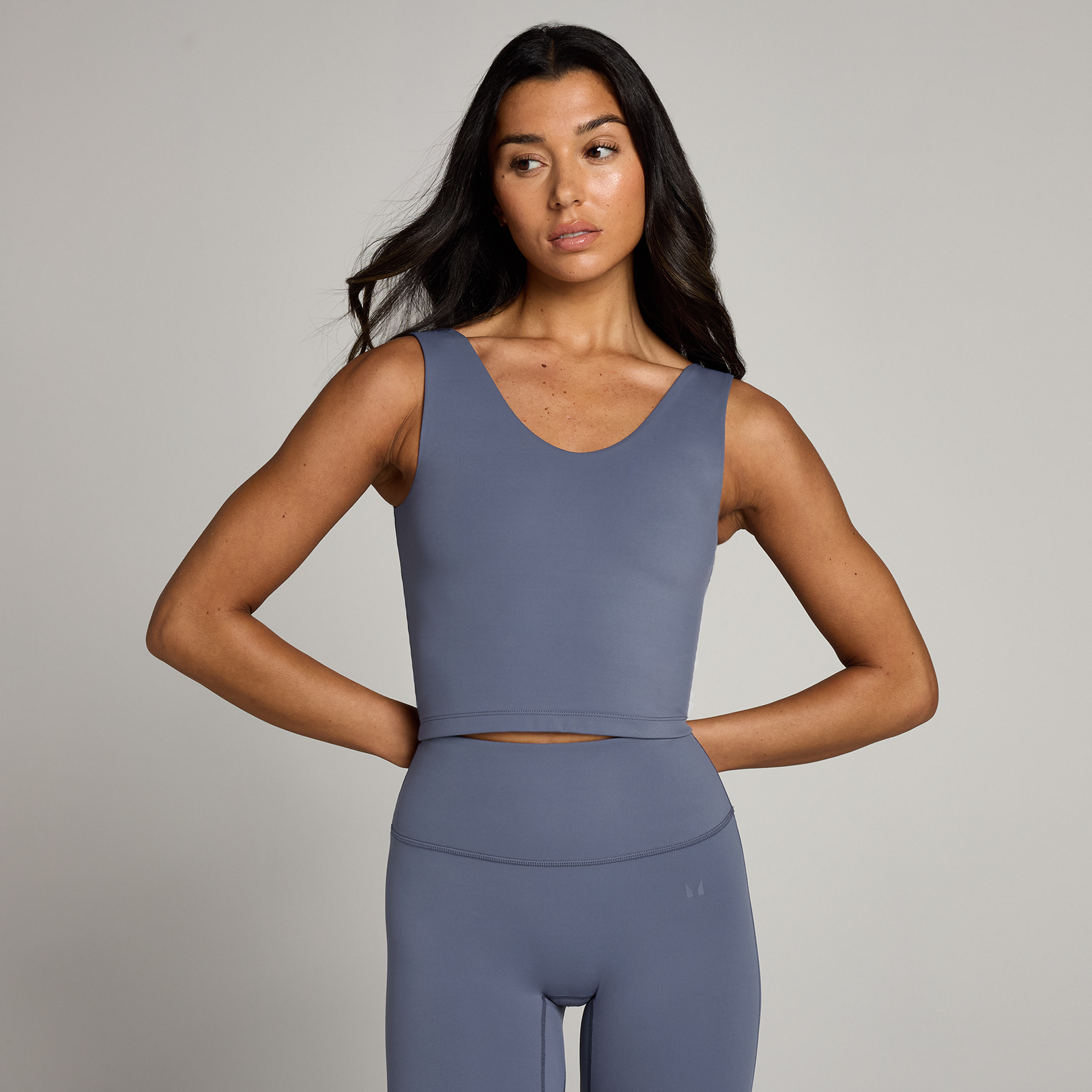 5059883464428 - Damen Tempo Top – Dunkles Graublau - L