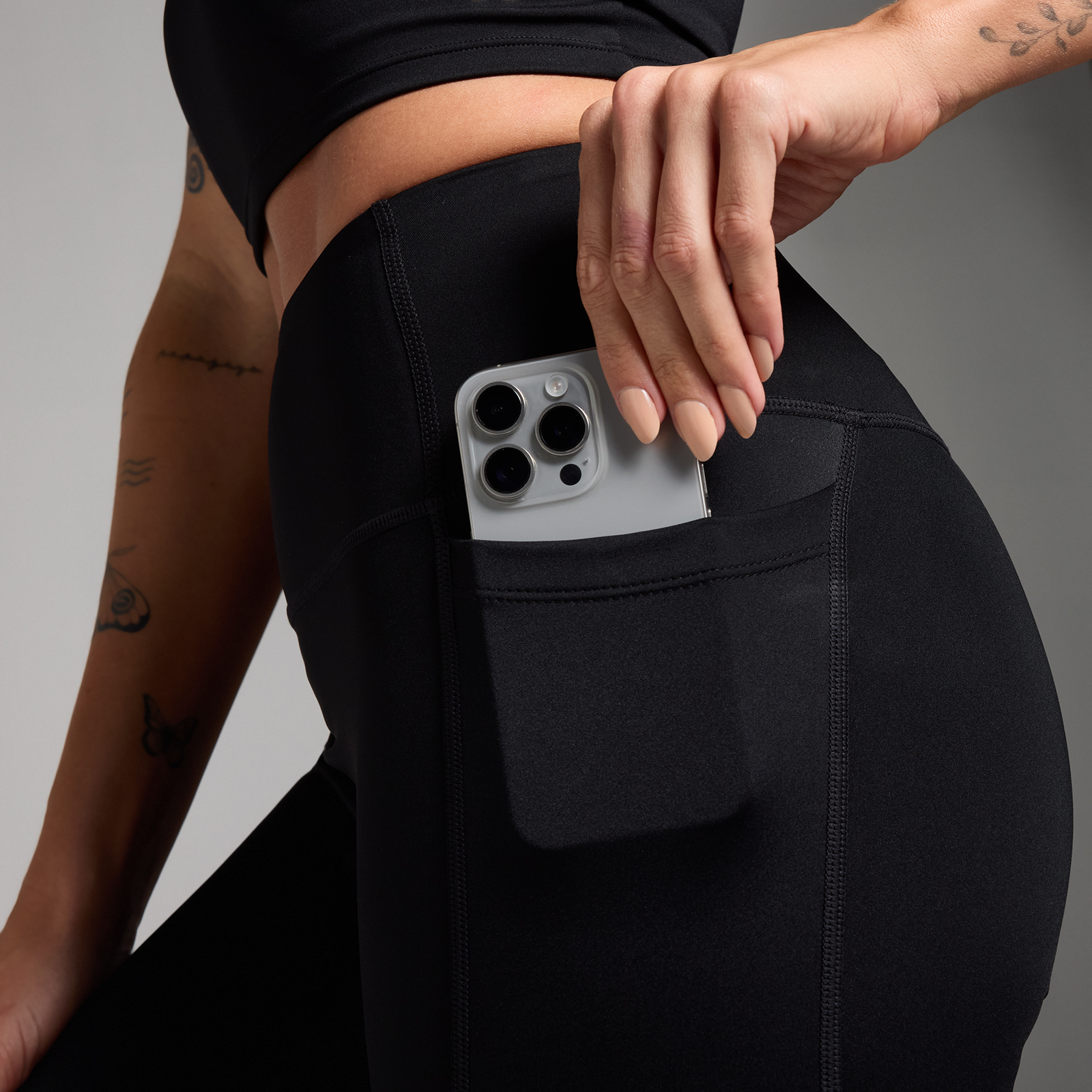 Thumbnail - MP Damen Active Leggings mit Taschen – Schwarz - XS