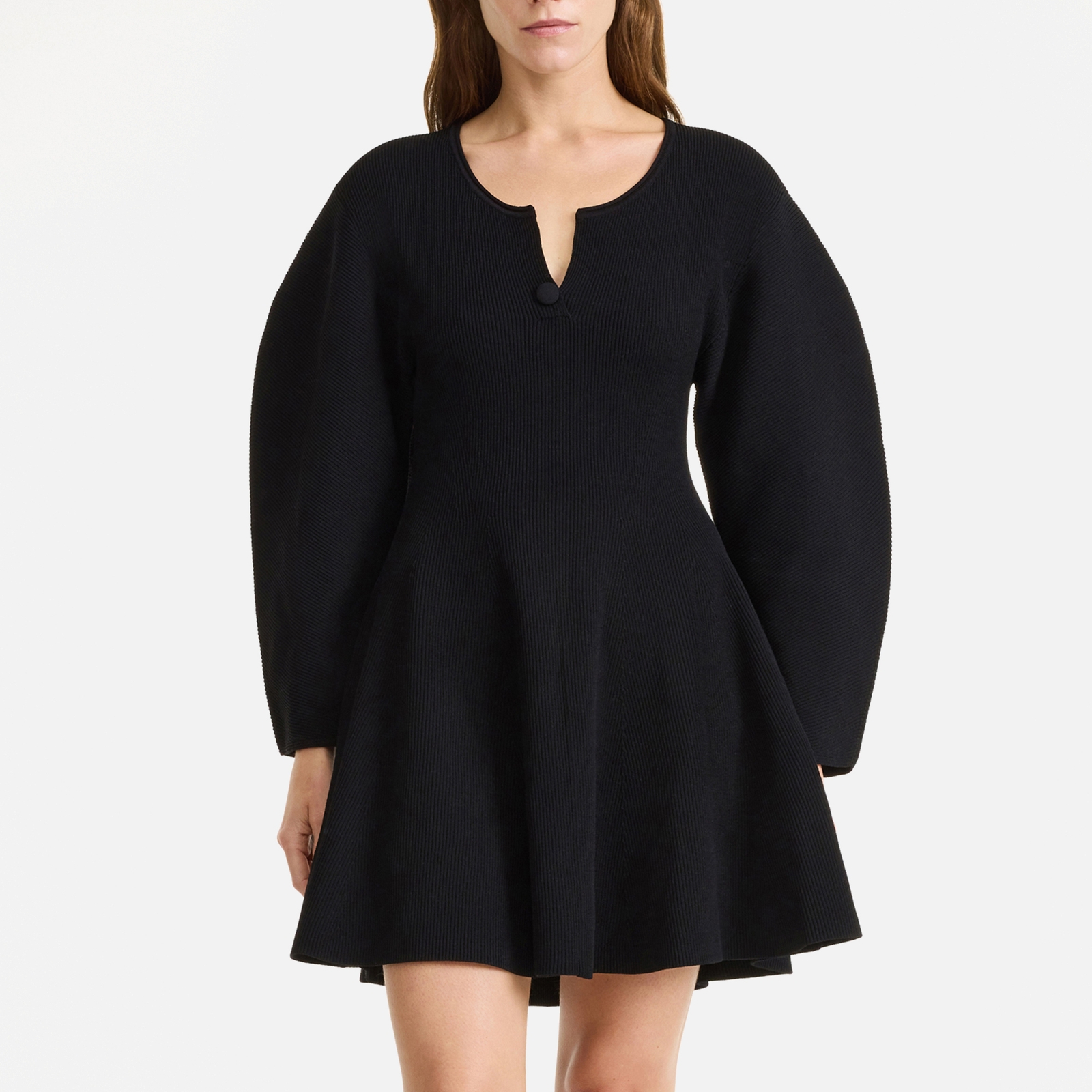 By Malene Birger Francesca Ribbed-Knit Mini Dress - M