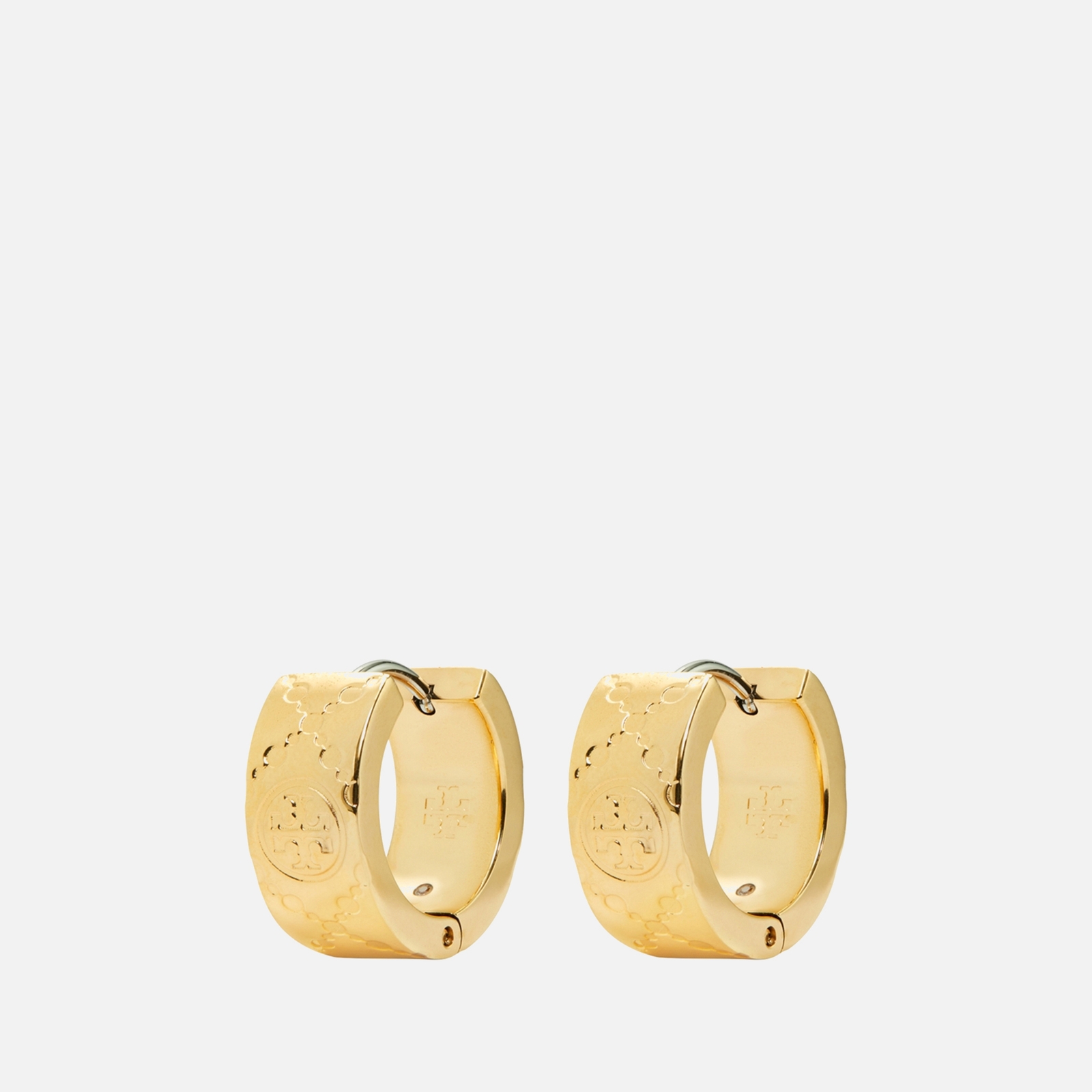Tory Burch T Monogram Gold-Tone Small Hoop Earring