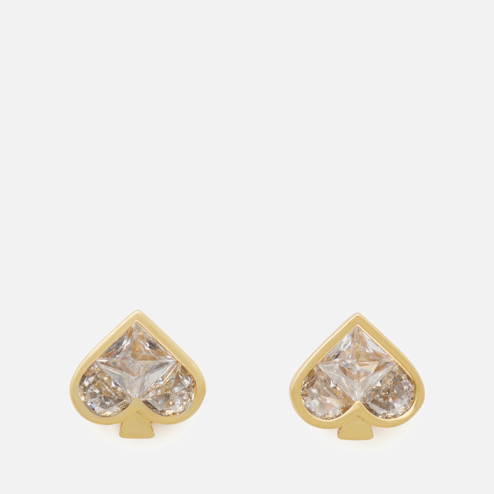 Kate Spade New York Women's So Spade Studs - Clear/Gold