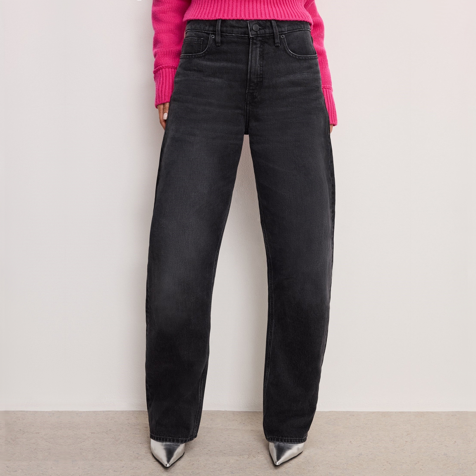 Good American Good Barrel Denim Jeans - UK 12