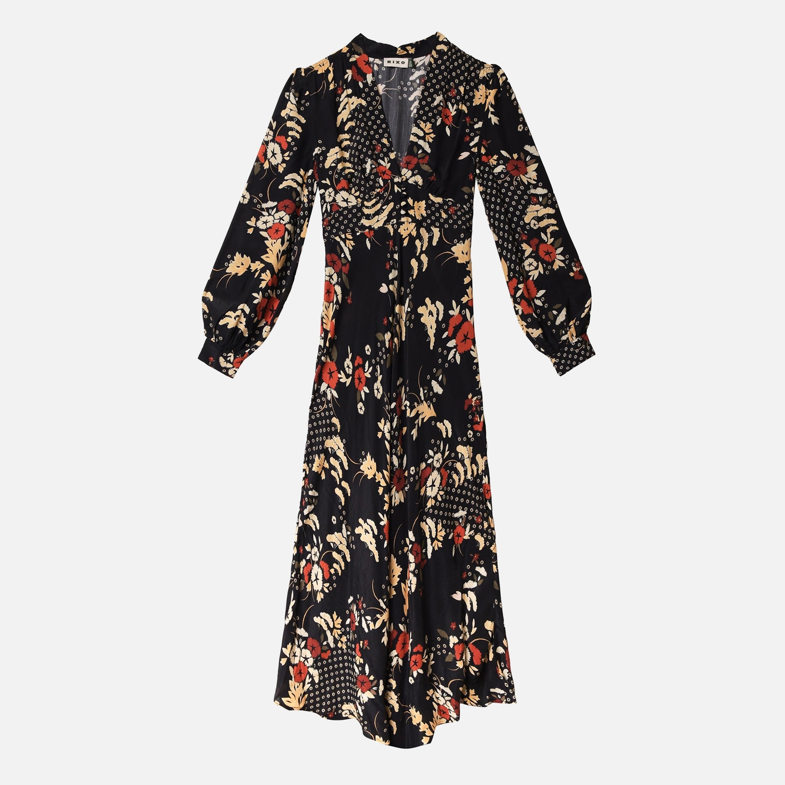 RIXO Trula Floral-Print Crepe Dress - 6