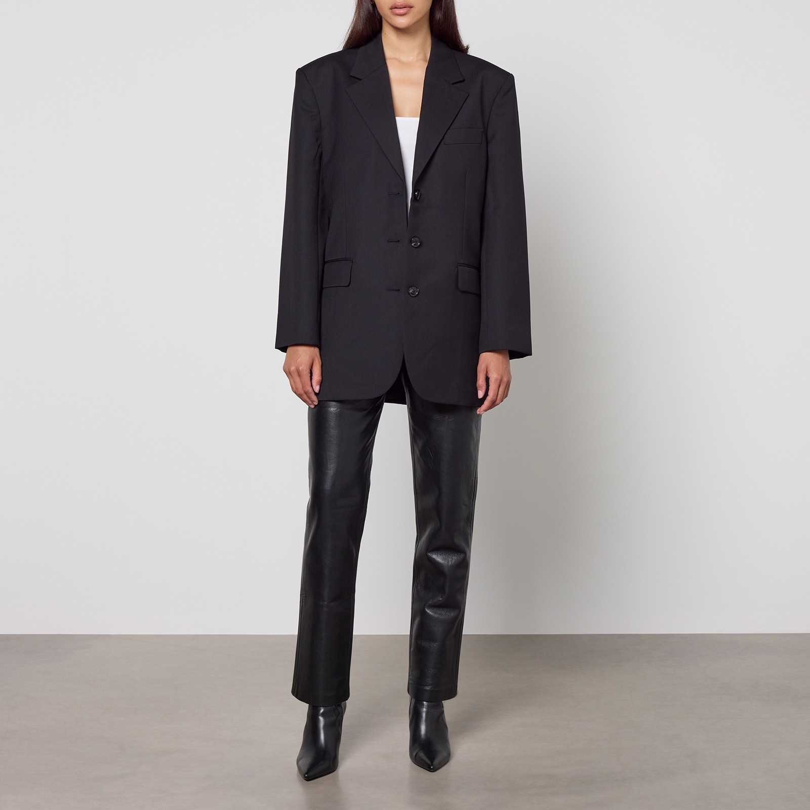 Anine Bing Sara Crepe Blazer - M