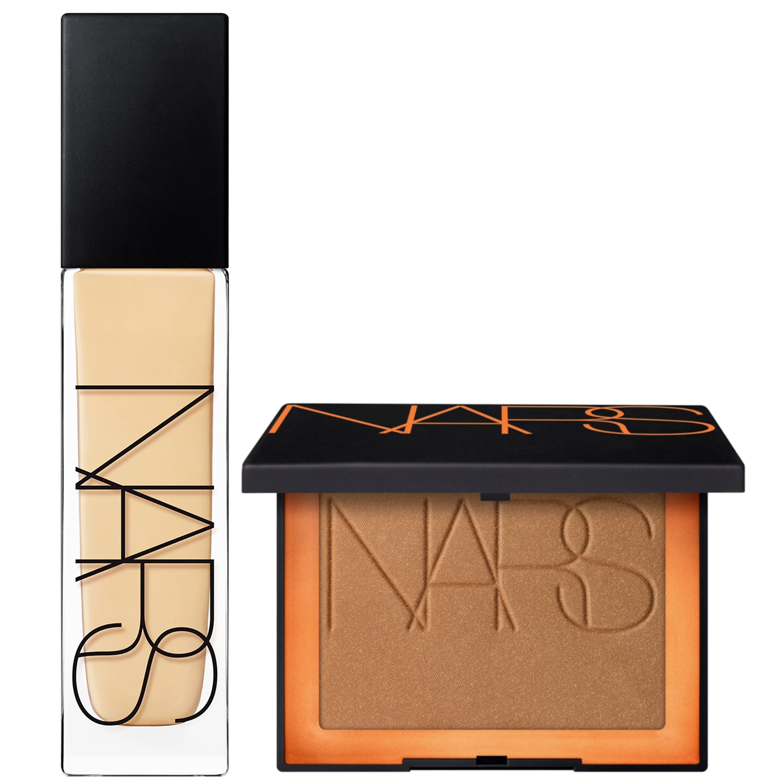 Nars Natural Longwear Foundation 30ml And Laguna Bronzing Powder 2.8g (various Shades) - Gobi In Gobi