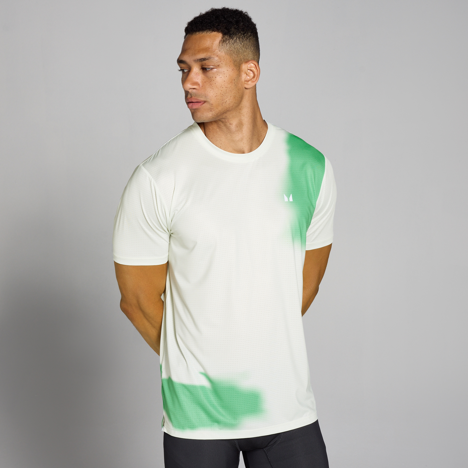 MP Men's Velocity Mesh Print T-Shirt - Misty Green - XXXL