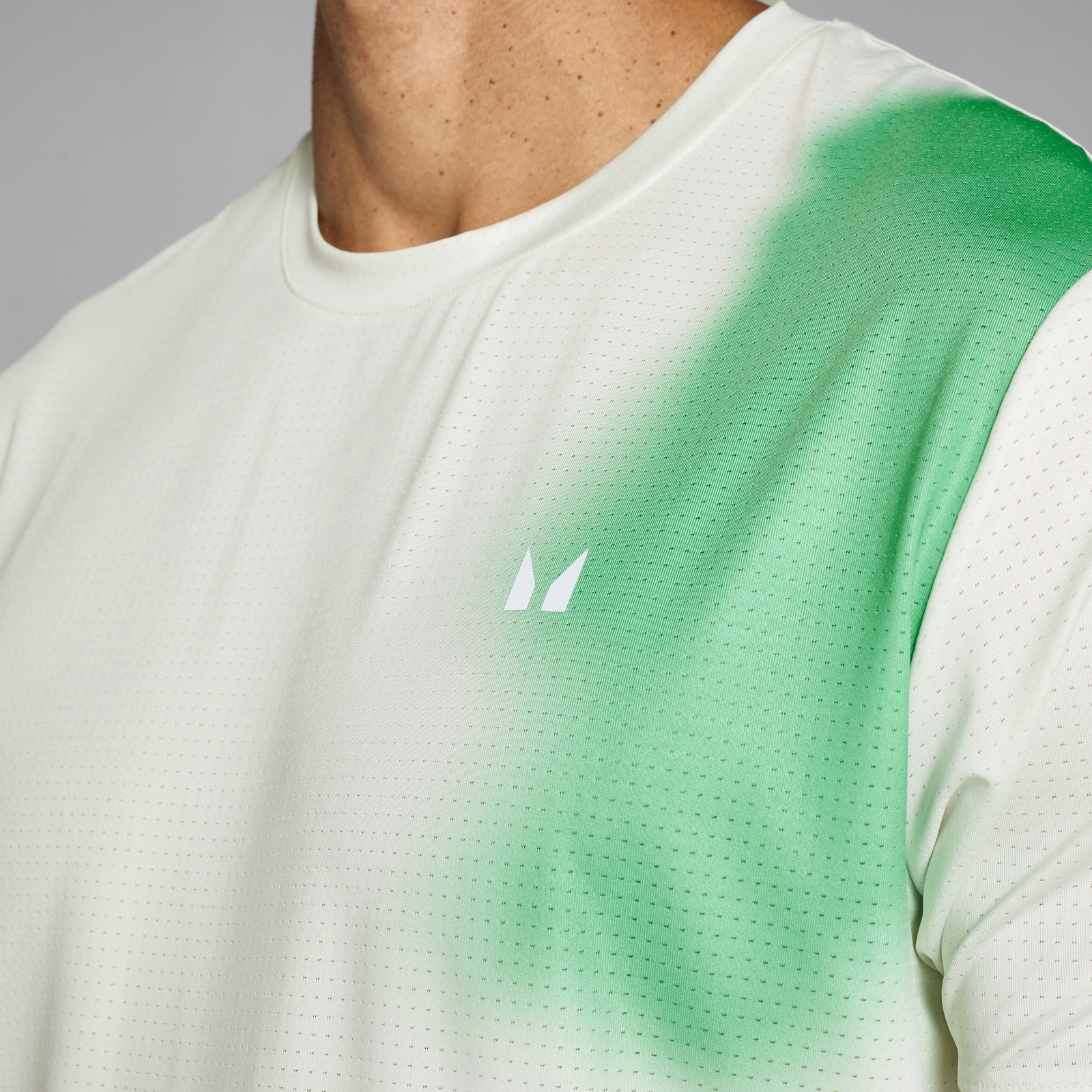 Thumbnail - MP Herren Velocity Netz-T-Shirt mit Aufdruck – Misty Green - XL
