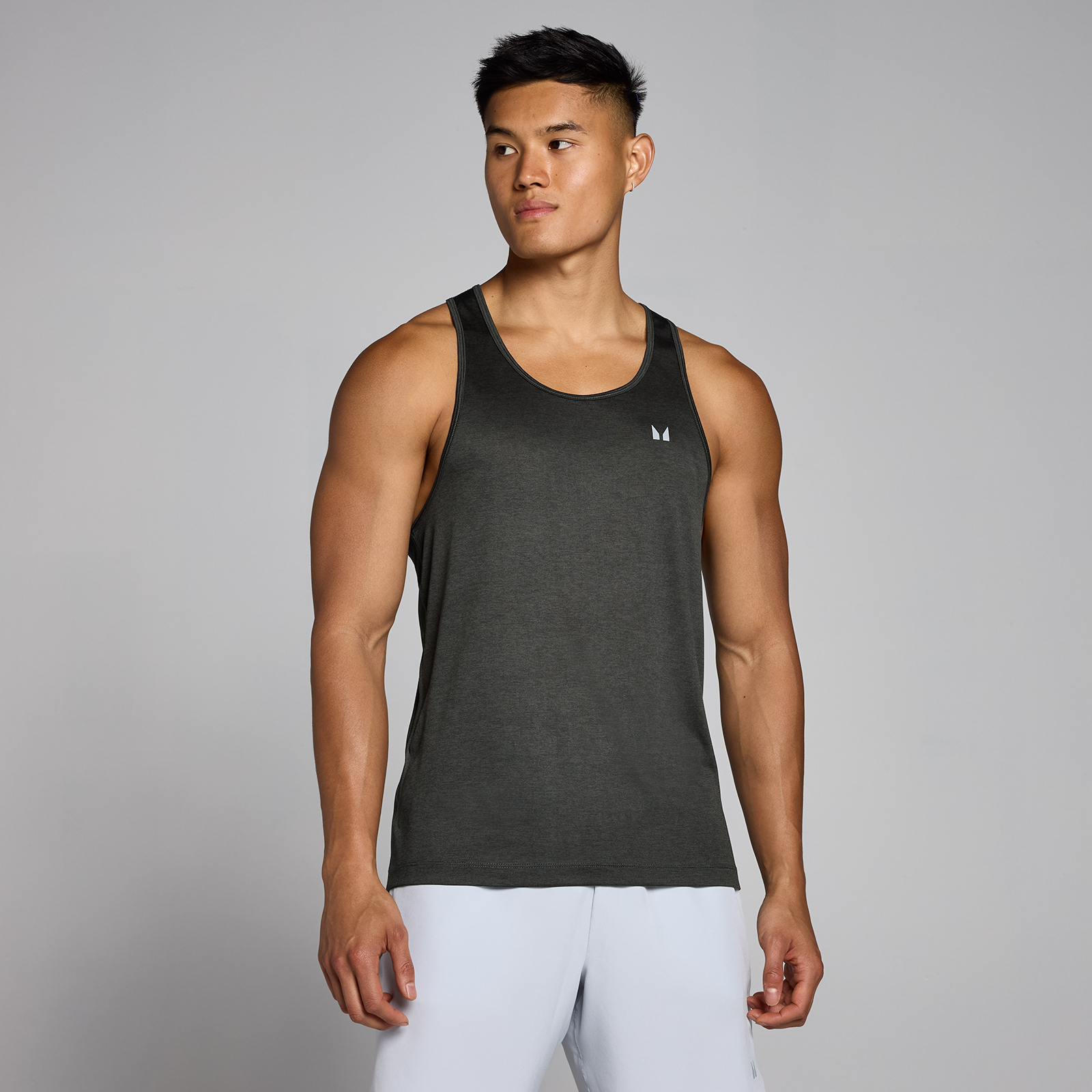 5059883370064 - Herren Tempo Meliertes Top – Verwaschenes Schwarz - XXL 5059883370064 - Herren Tempo Meliertes Top – Verwaschenes Schwarz - XXL