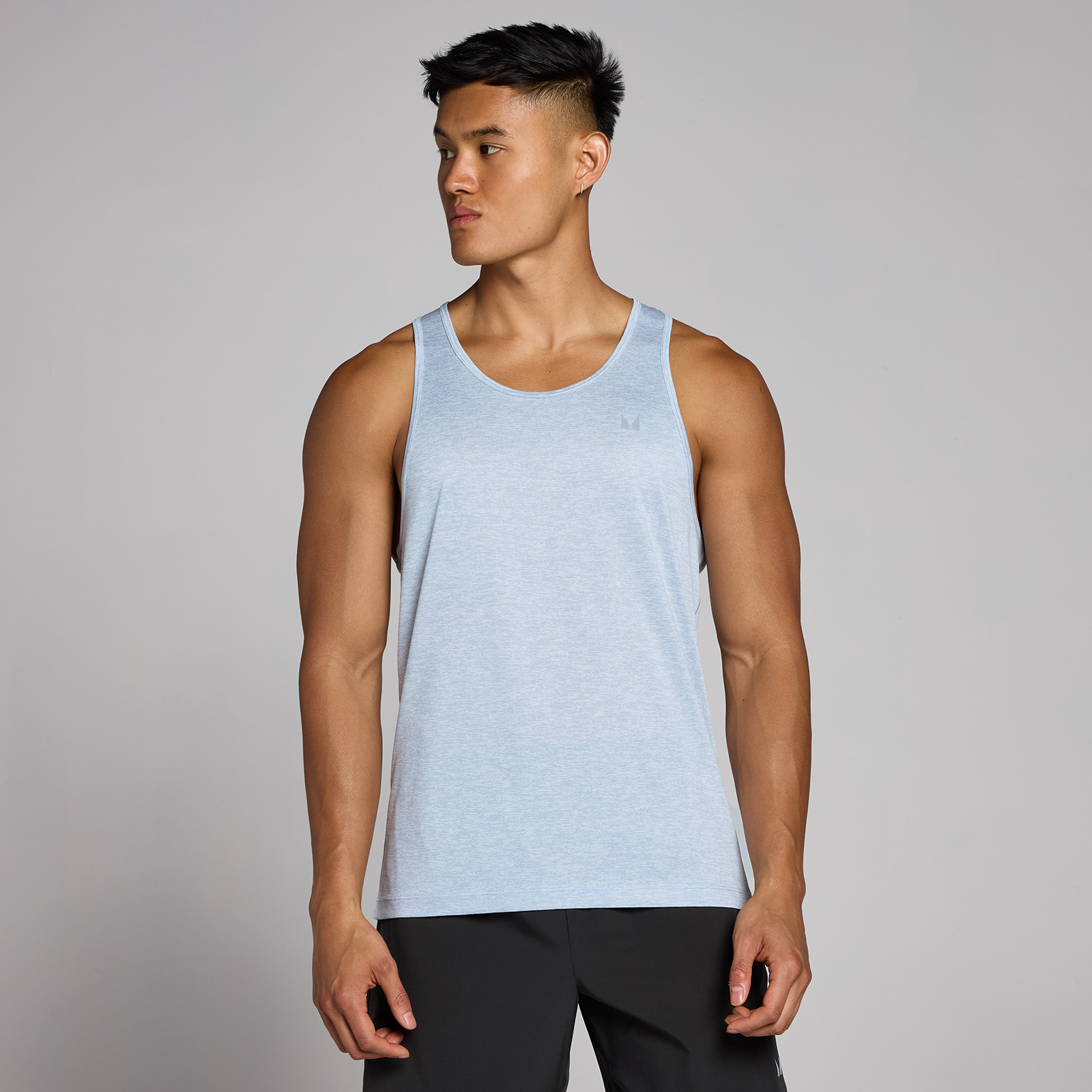 5059883370132 - Herren Tempo Meliertes Top – Eisgrau - XXL 5059883370132 - Herren Tempo Meliertes Top – Eisgrau - XXL