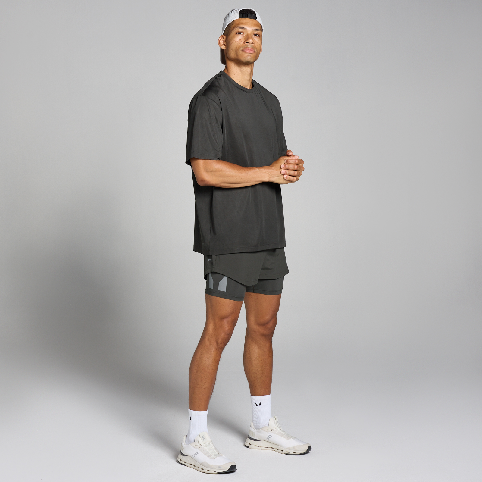 5059883373904 - Herren Tempo 2-in-1-Shorts – Nachtgrau - XL
