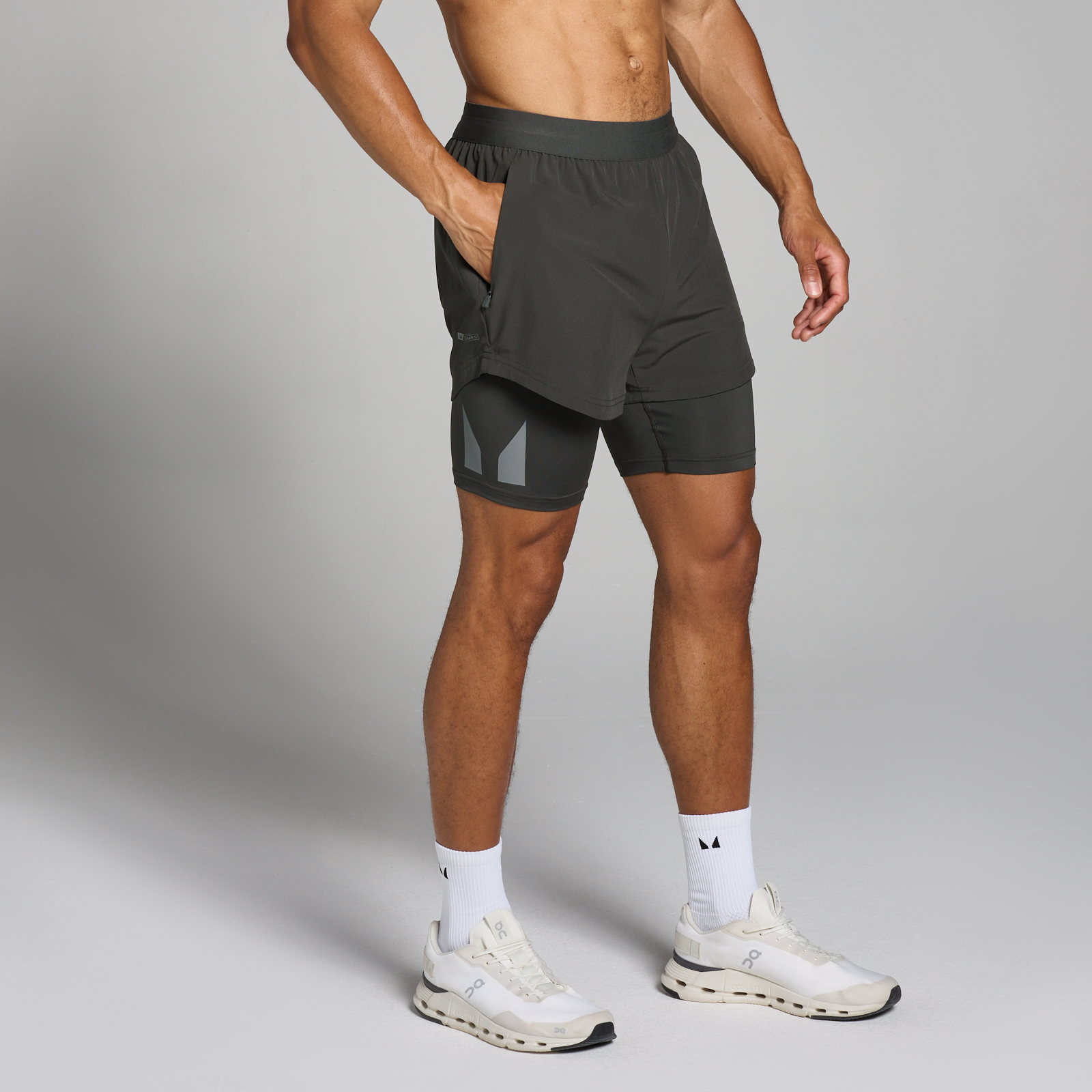 5059883373904 - Herren Tempo 2-in-1-Shorts – Nachtgrau - XL