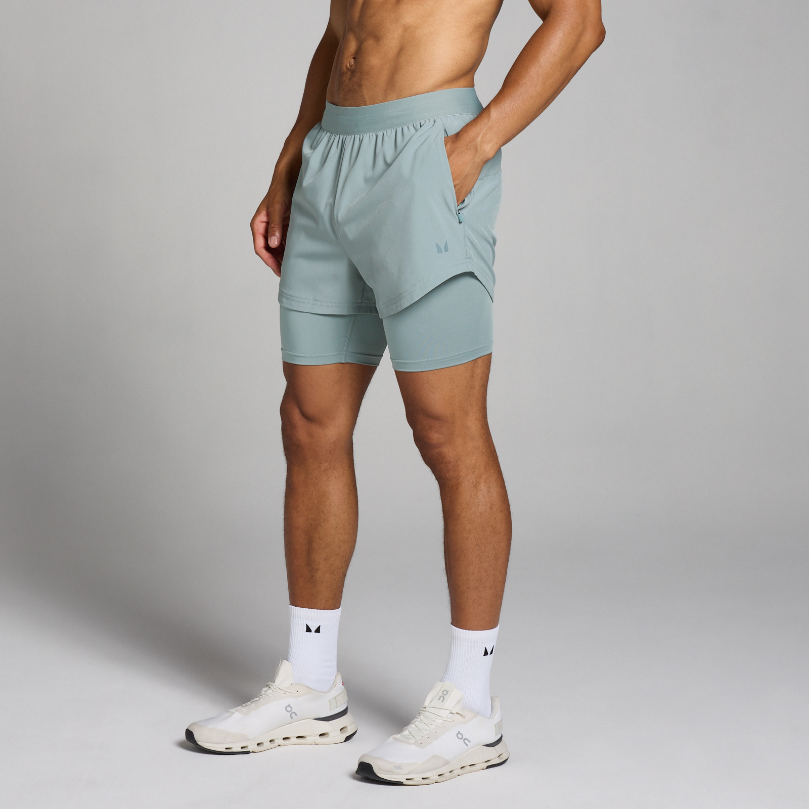 5059883373942 - Herren Tempo 2-in-1-Shorts – Blei - S 5059883373942 - Herren Tempo 2-in-1-Shorts – Blei - S