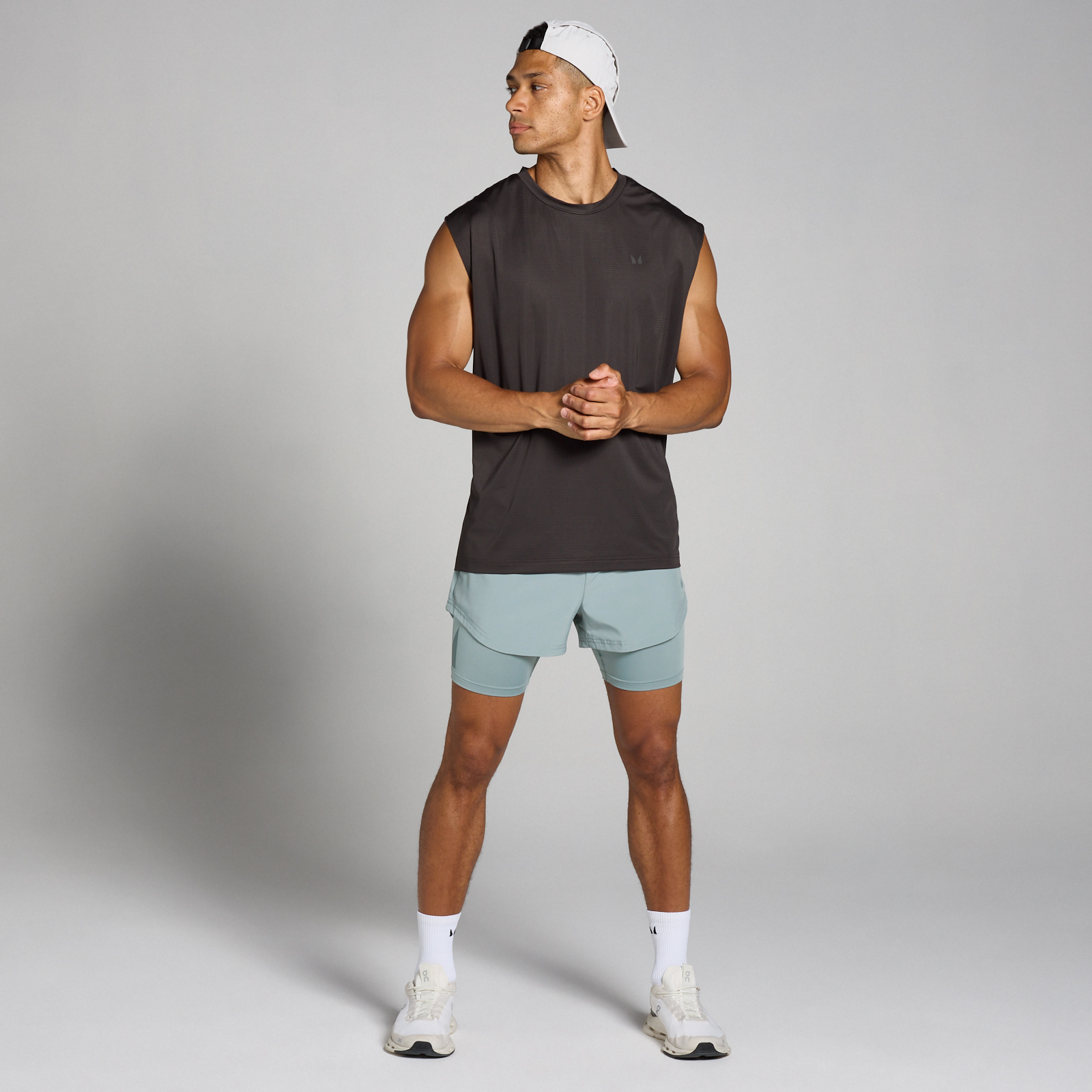 5059883373942 - Herren Tempo 2-in-1-Shorts – Blei - S 5059883373942 - Herren Tempo 2-in-1-Shorts – Blei - S
