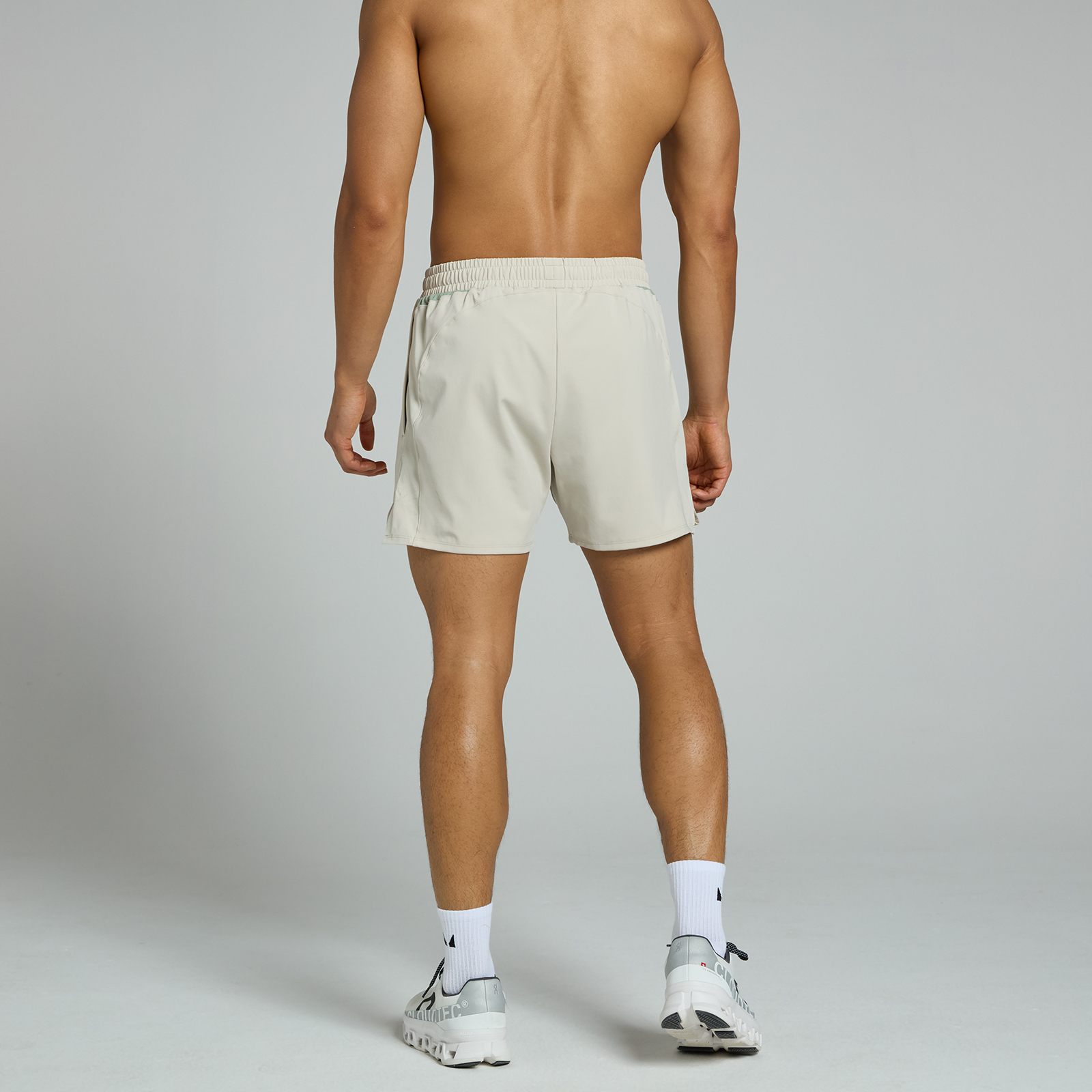 MP Herren Tempo Panel 13-cm-Shorts – Asche - XXXL