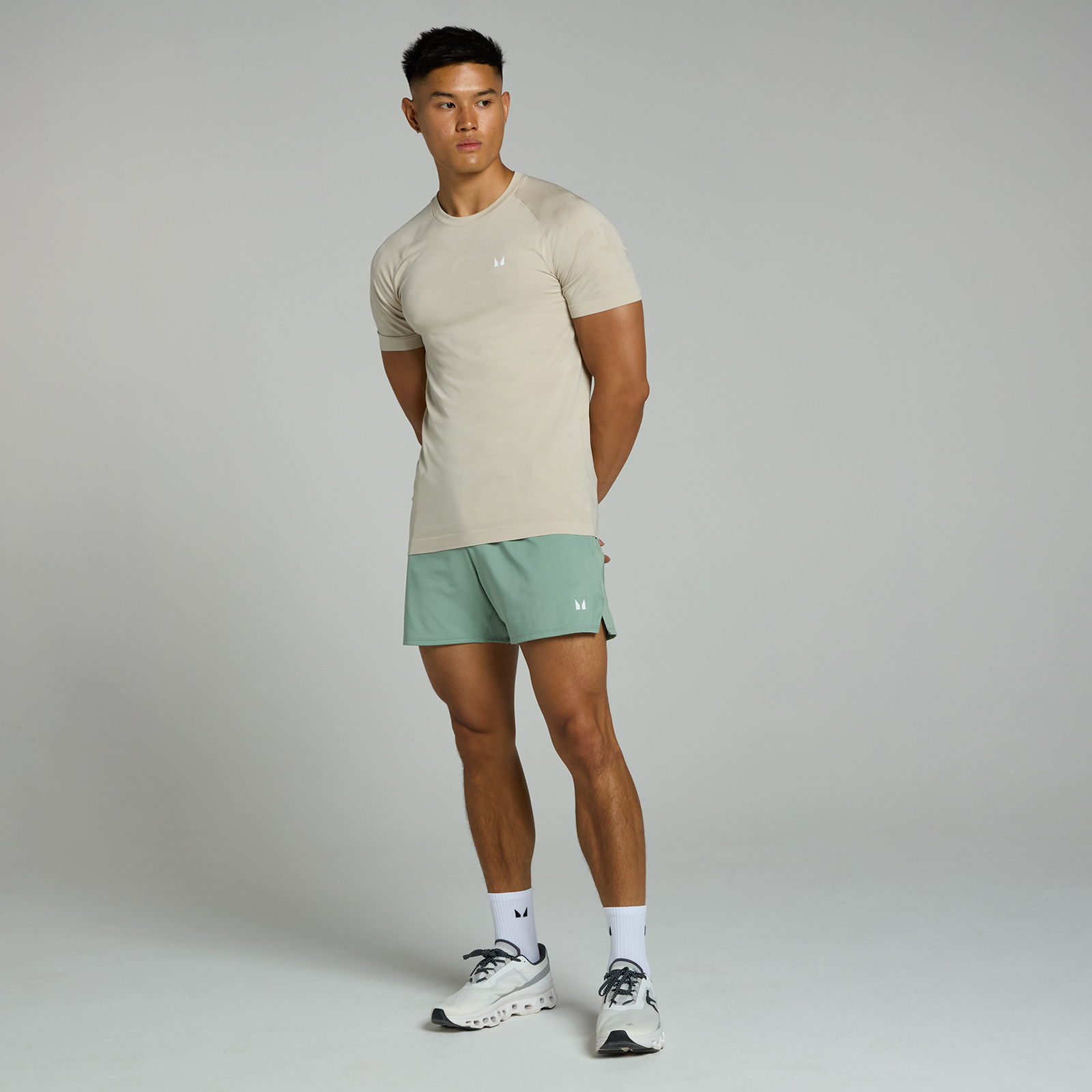 Thumbnail - MP Herren Tempo Panel 13-cm-Shorts – Hellgrün - L
