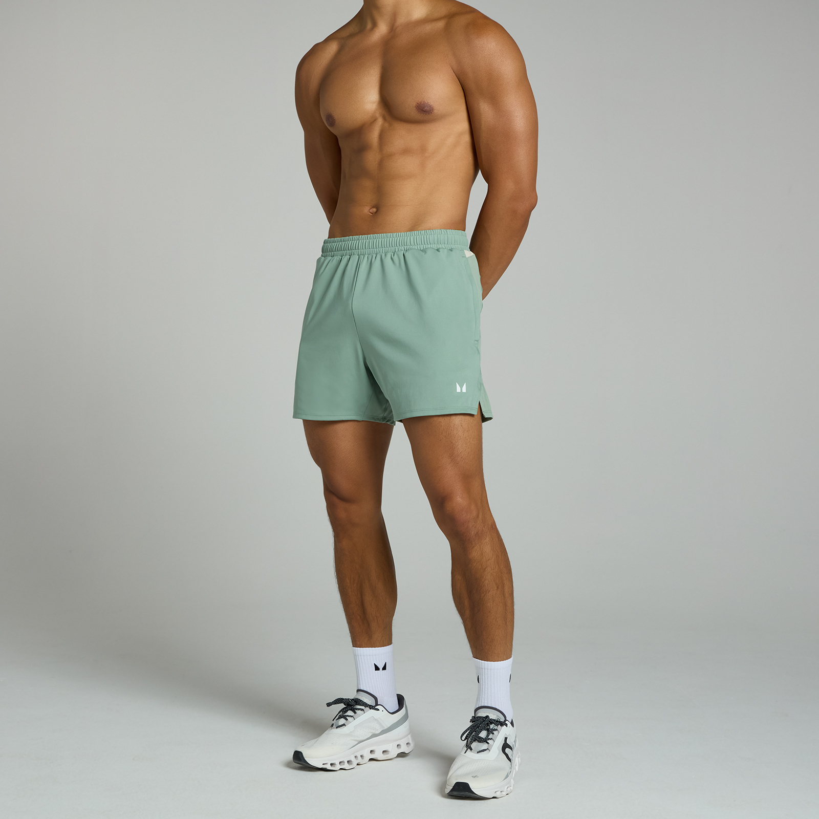 MP Herren Tempo Panel 13-cm-Shorts – Hellgrün - XXL
