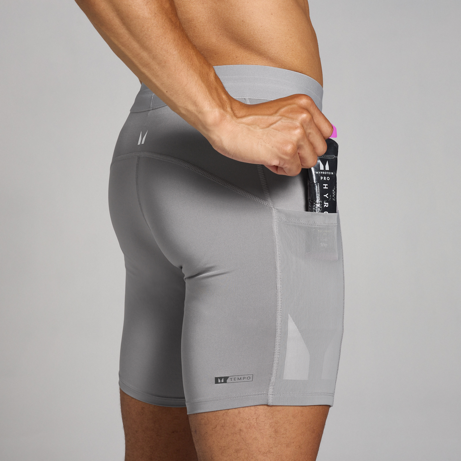Thumbnail - MP Herren Tempo Baselayer – Steingrau - XS