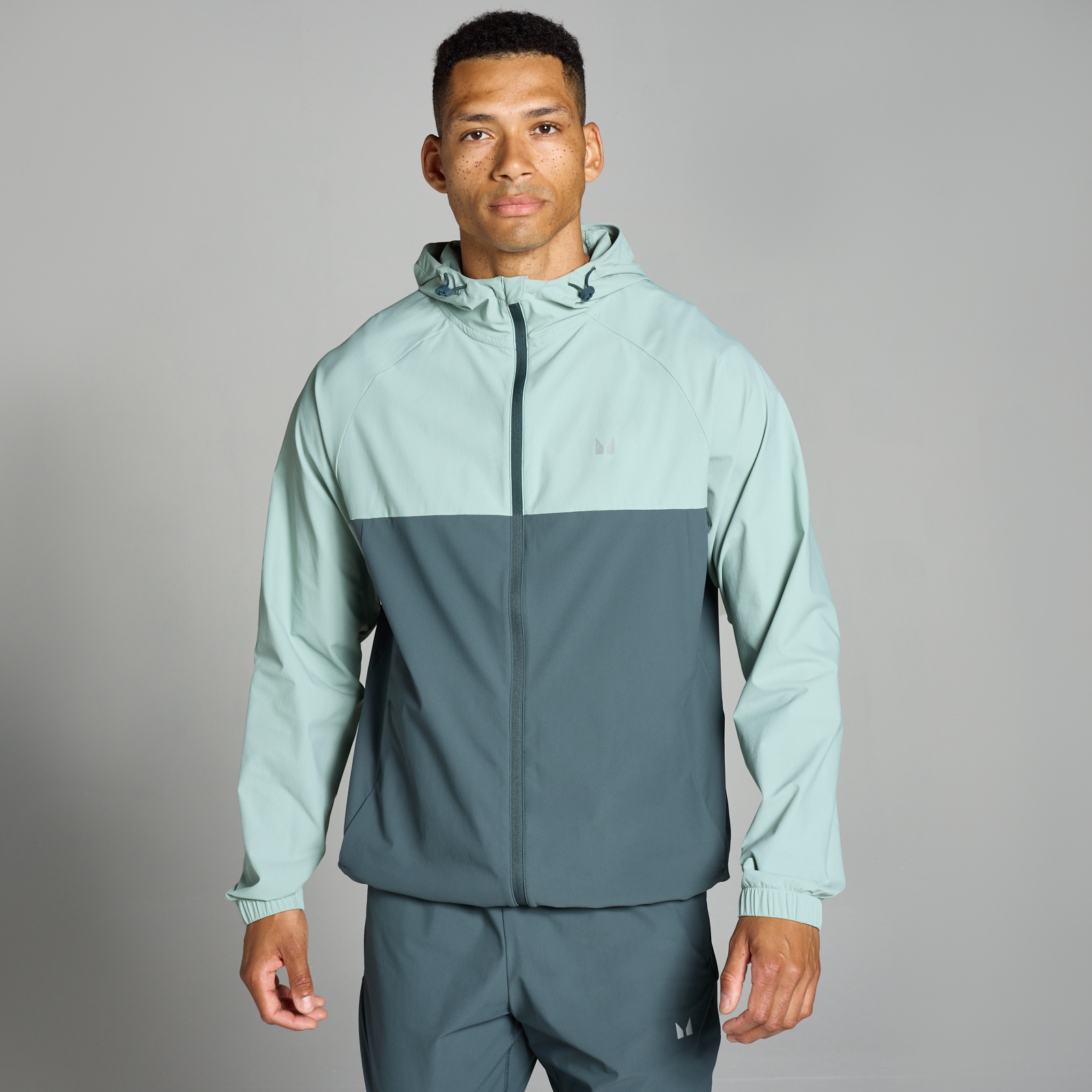 5059883372815 - Herren Velocity zweifarbige Jacke — Dunkles Schiefergrau - XS