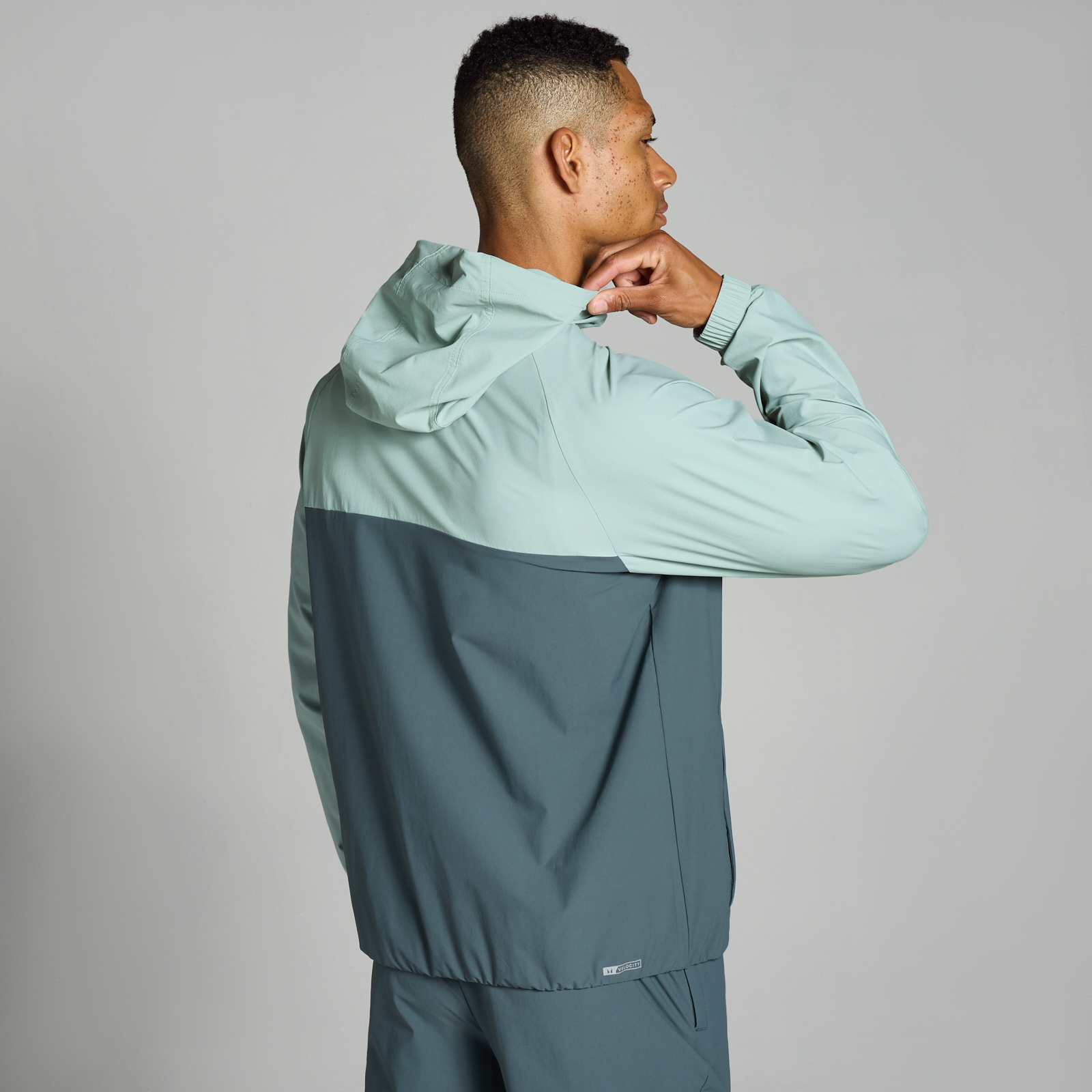 MP Herren Velocity zweifarbige Jacke — Dunkles Schiefergrau - XS