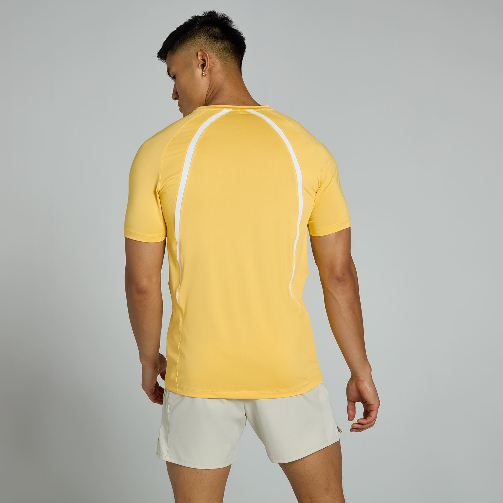 MP Herren Tempo Panel Kurzarm-T-Shirt – Sonnengelb - L