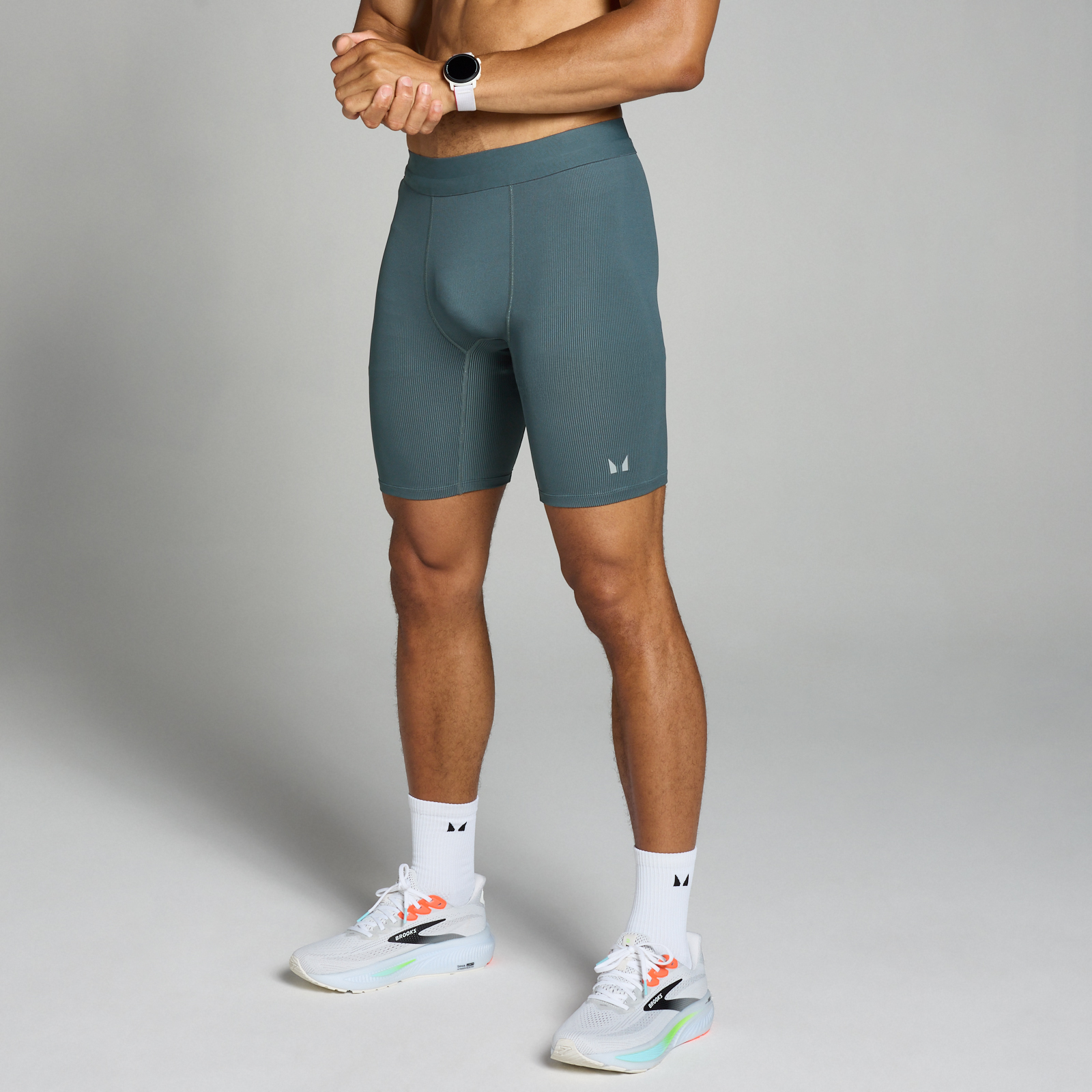 5059883373003 - Herren Velocity Baselayer-Shorts mit Kontrastrippen – Dunkles Schiefergrau - XXL 5059883373003 - Herren Velocity Baselayer-Shorts mit Kontrastrippen – Dunkles Schiefergrau - XXL