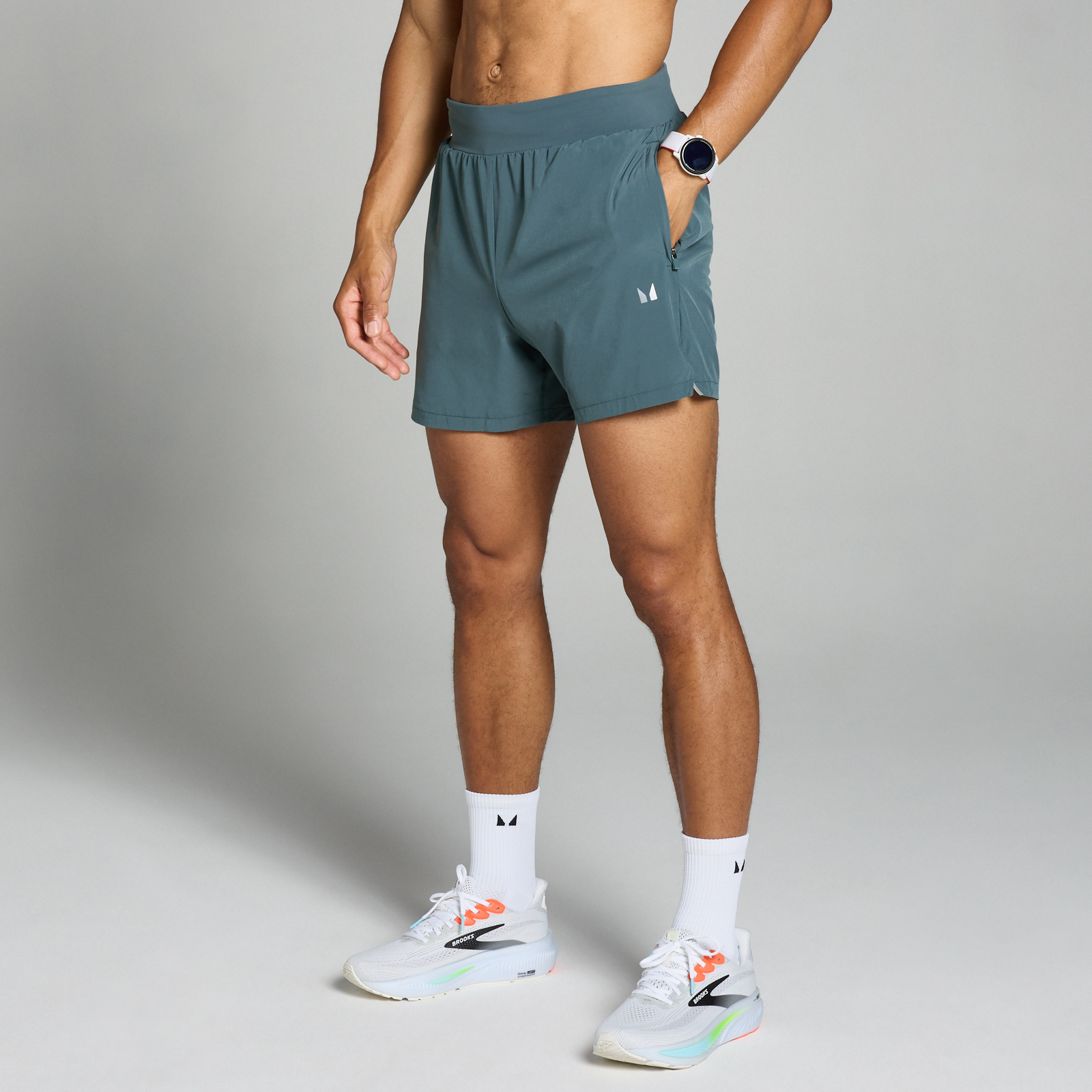 MP Velocity short met binnenbeenlengte van 13 cm voor heren - Donkerleigrijs - XXXL