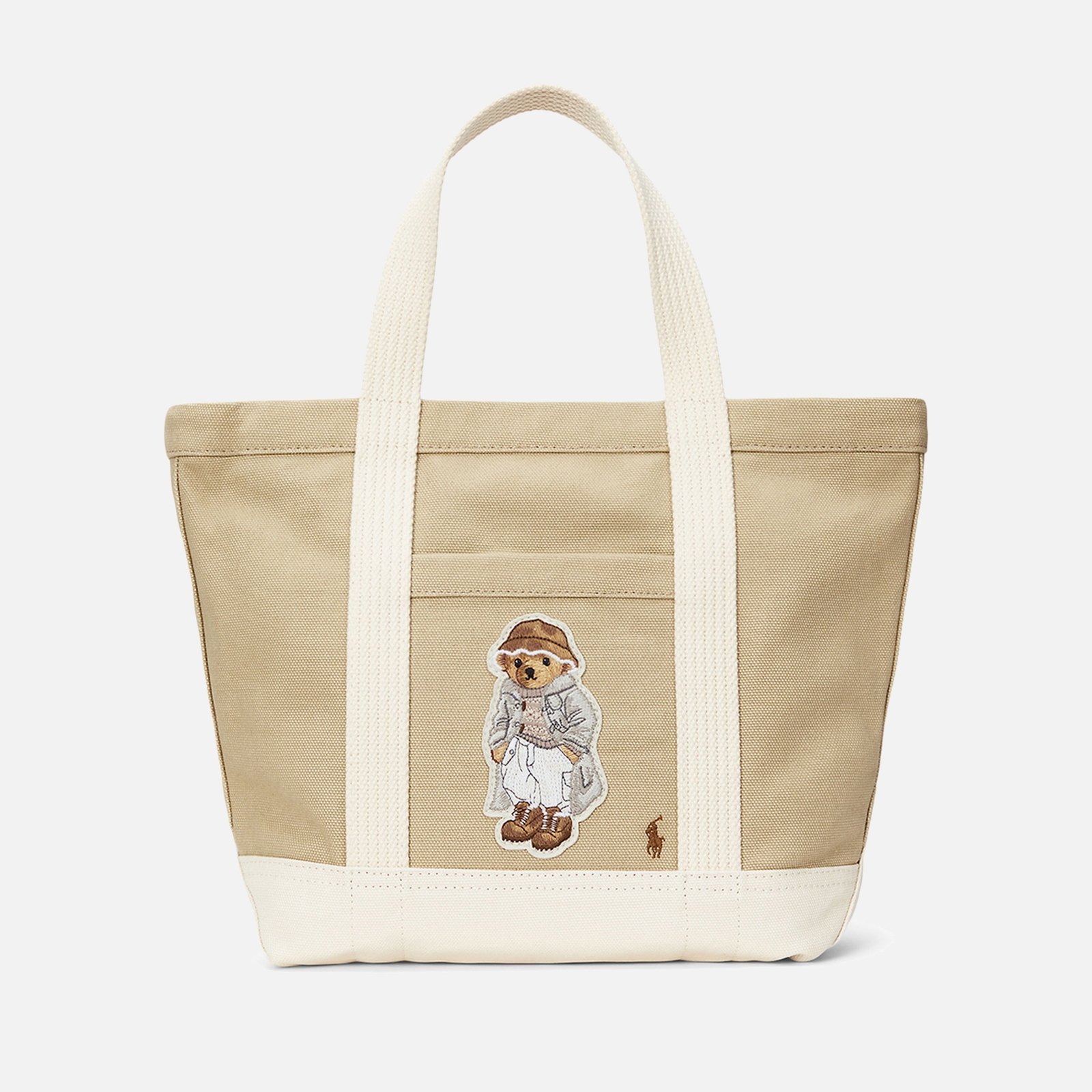 Polo Ralph Lauren Women's Toggle Bear Small Tote - Tan/Ecru