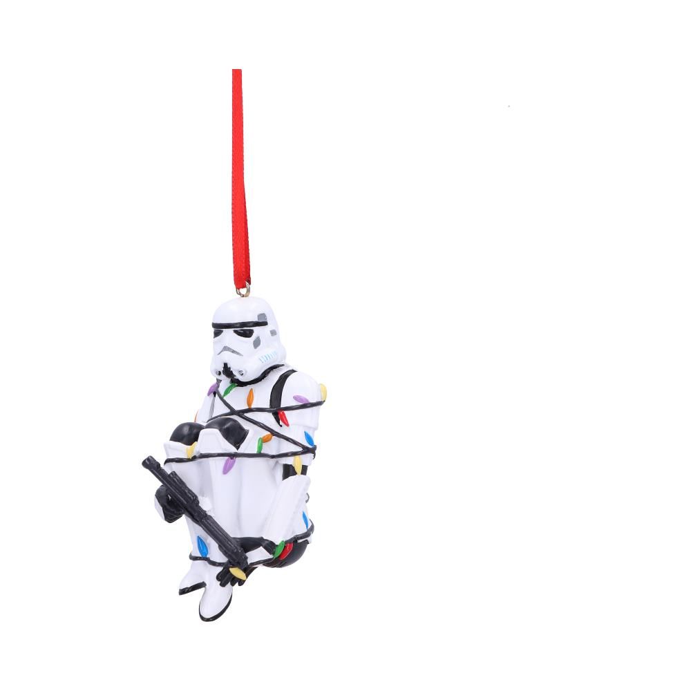 Original Stormtrooper In Fairy Lights Hanging Ornament 9cm
