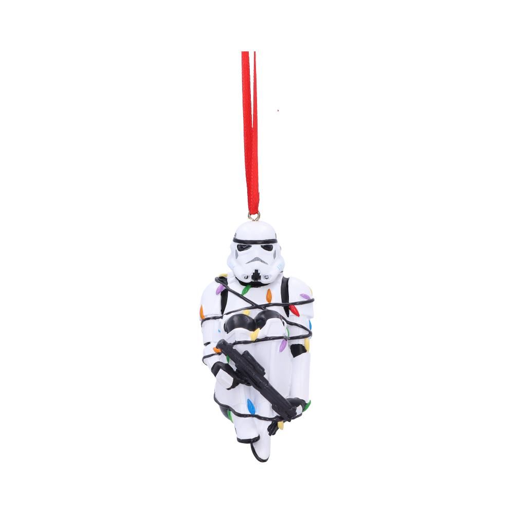 Original Stormtrooper In Fairy Lights Hanging Ornament 9cm