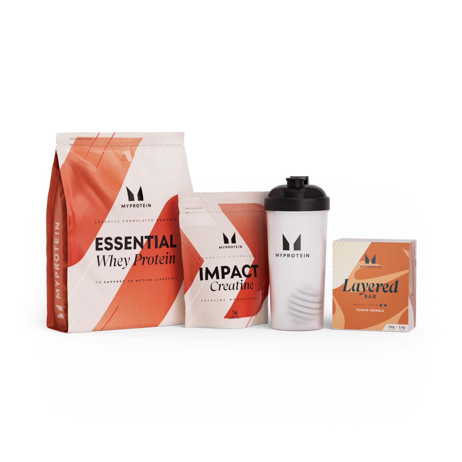 Balíček  Essentials Protein - Cookie Crumble - Unflavoured