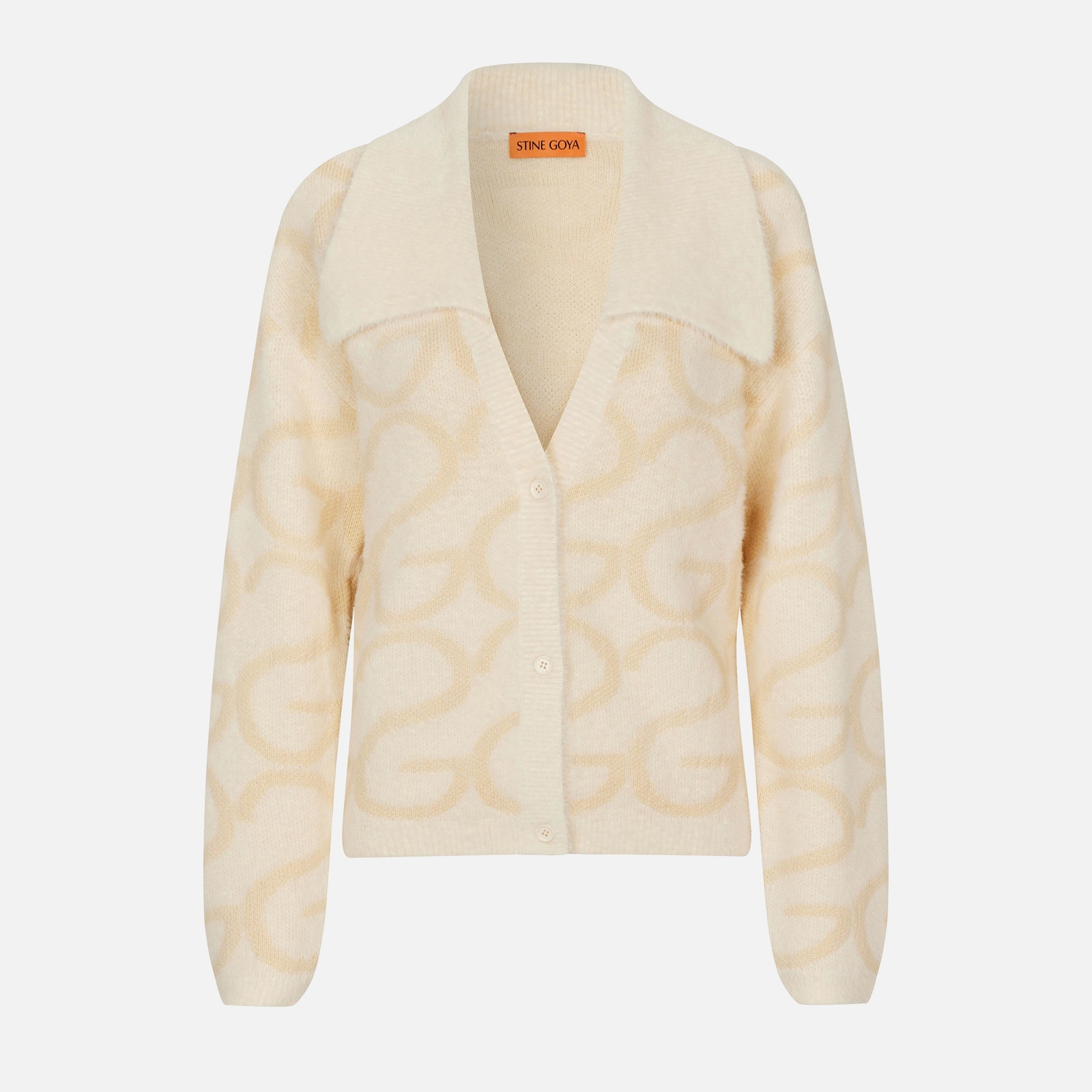 Stine Goya Long Sleeve Cropped Knit Cardigan