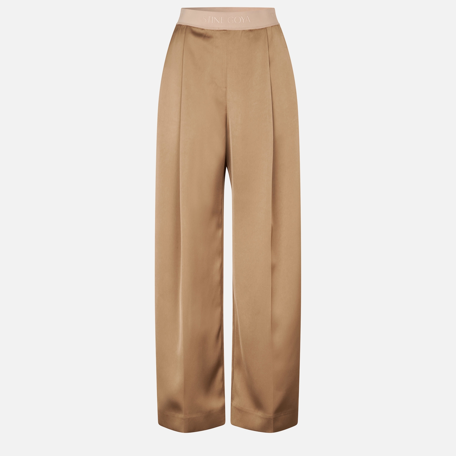 Stine Goya Wide Leg Long Satin Trousers - S