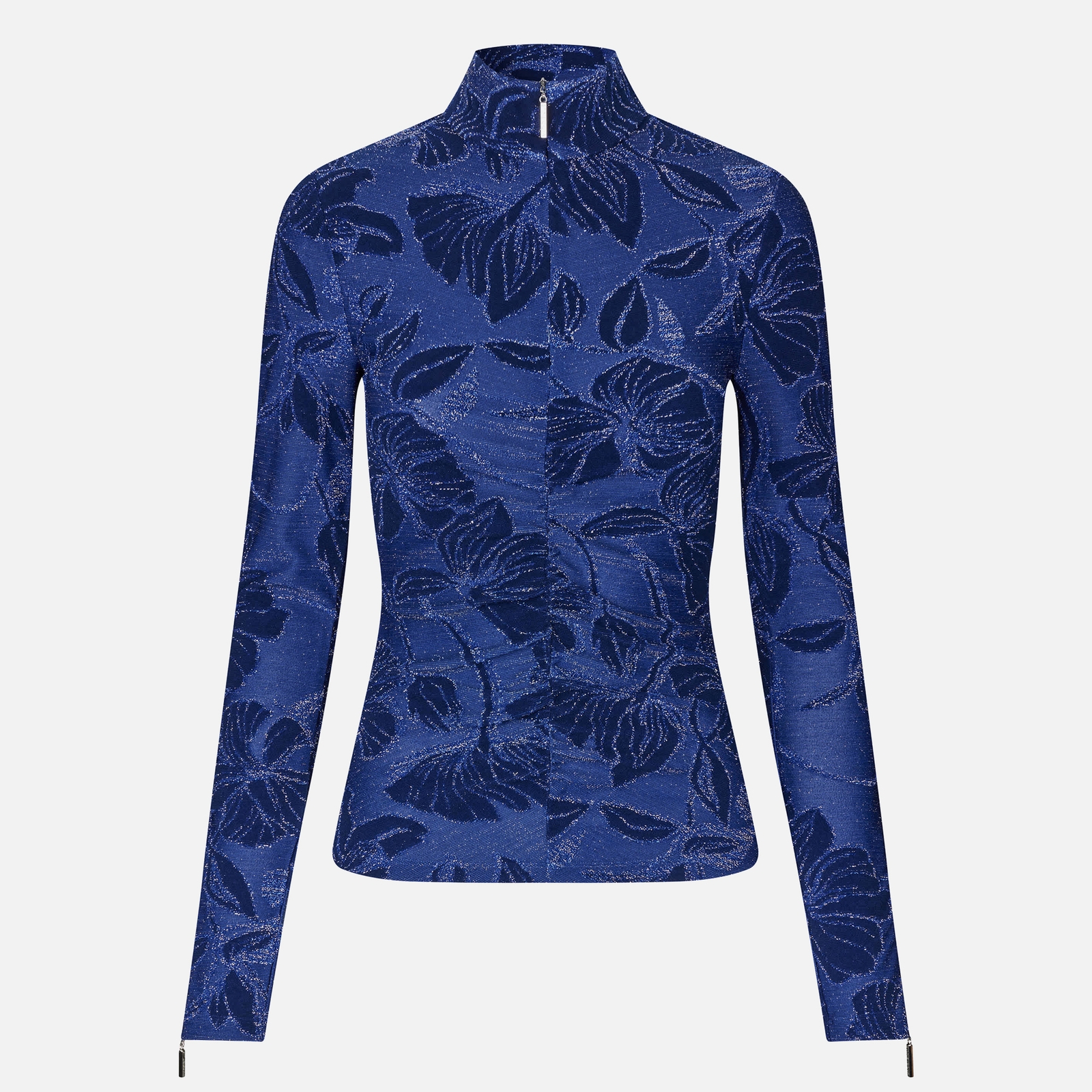Stine Goya Gathered Lurex Jersey Top - M