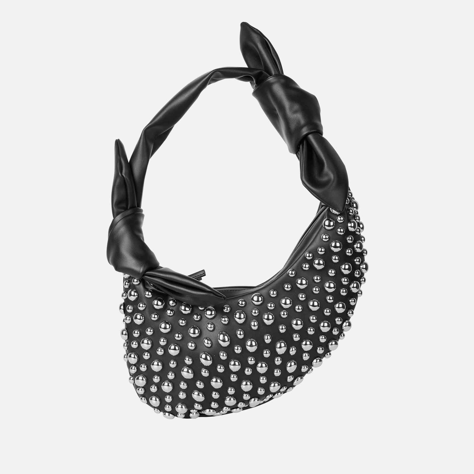Stine Goya Studded Recycled Leather-Blend Satchel