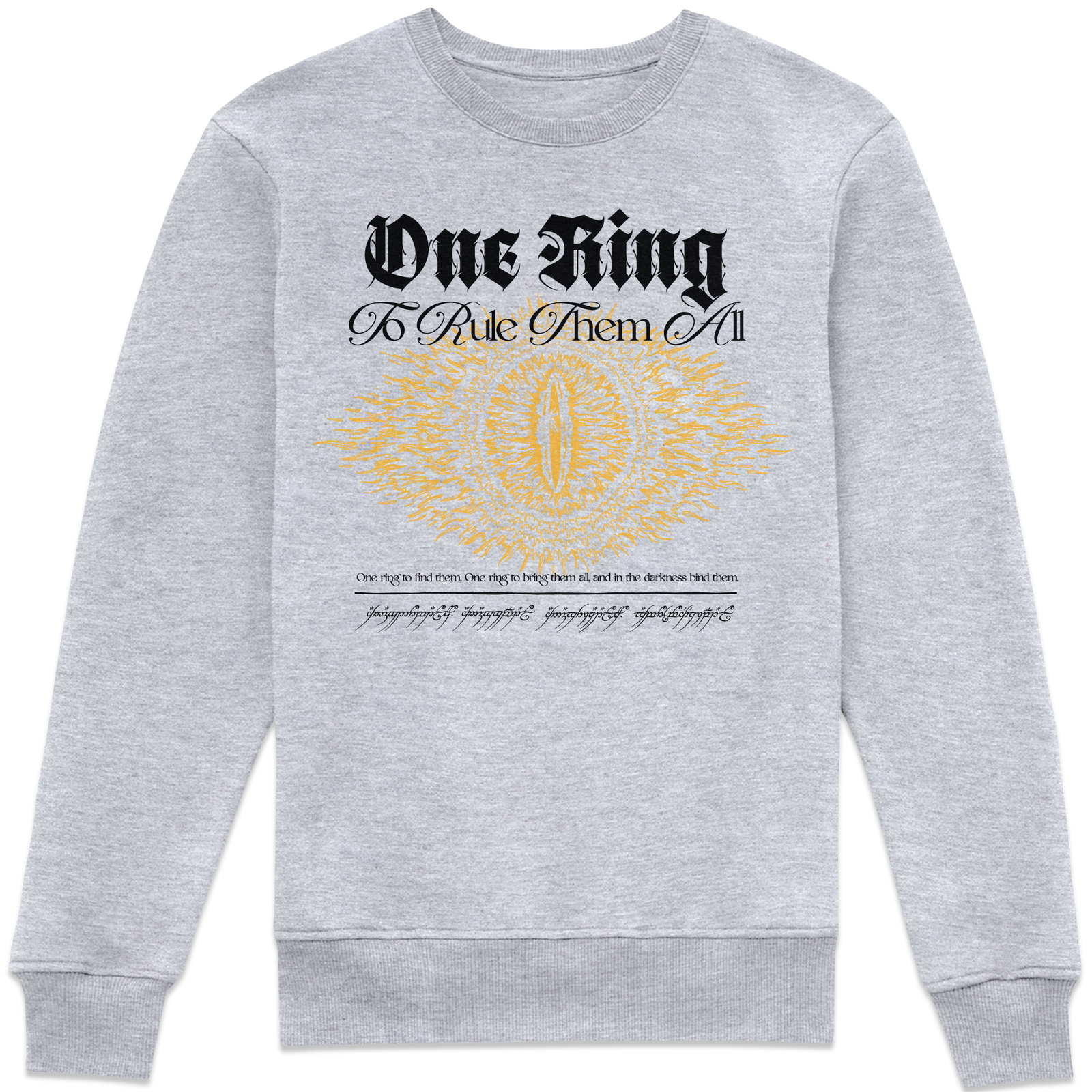 Lord Of The Rings One Ring Sweatshirt - Grey - 5XL